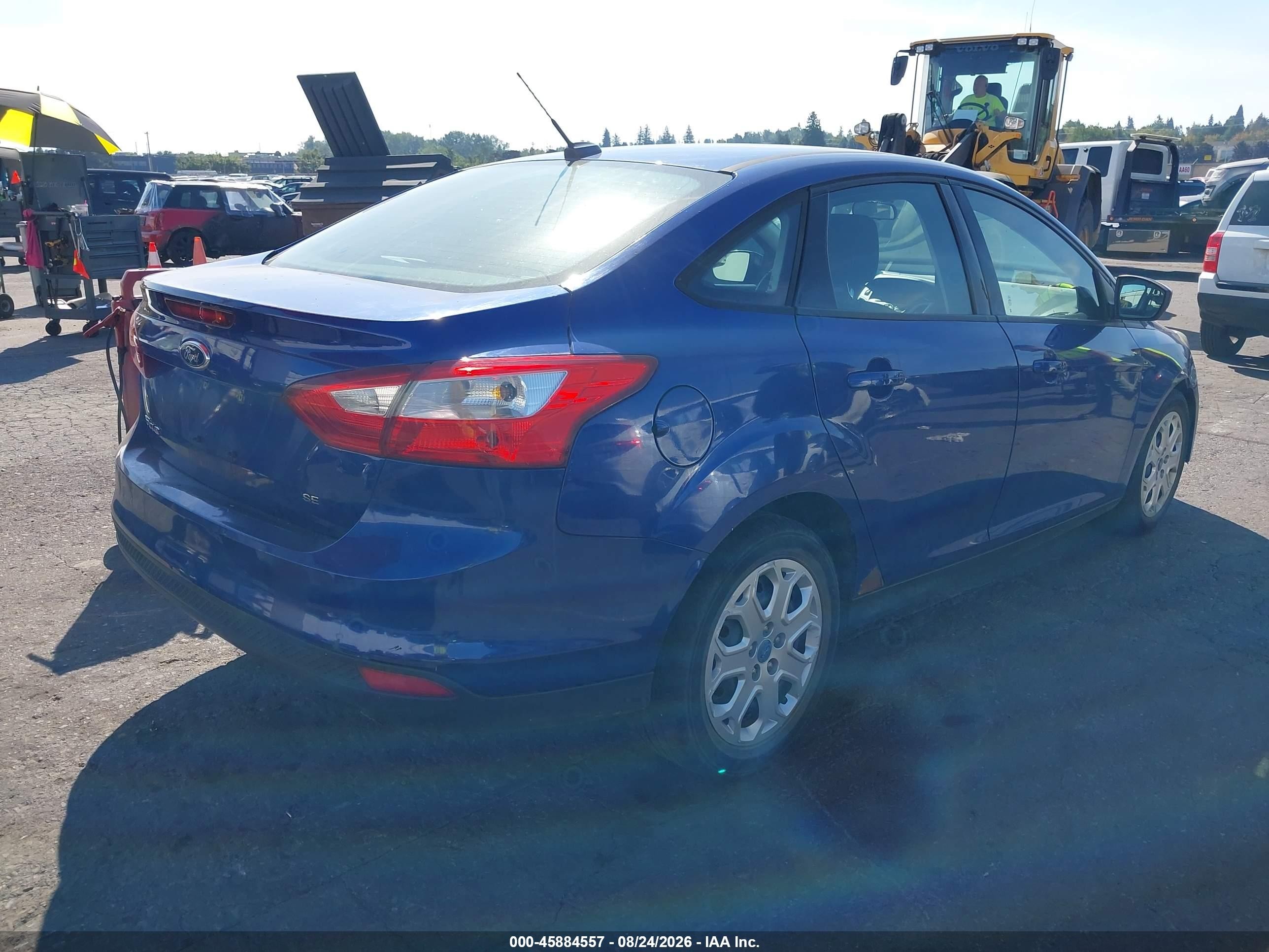 2012 Ford Focus Se Blue vin: 1FAHP3F29CL243162