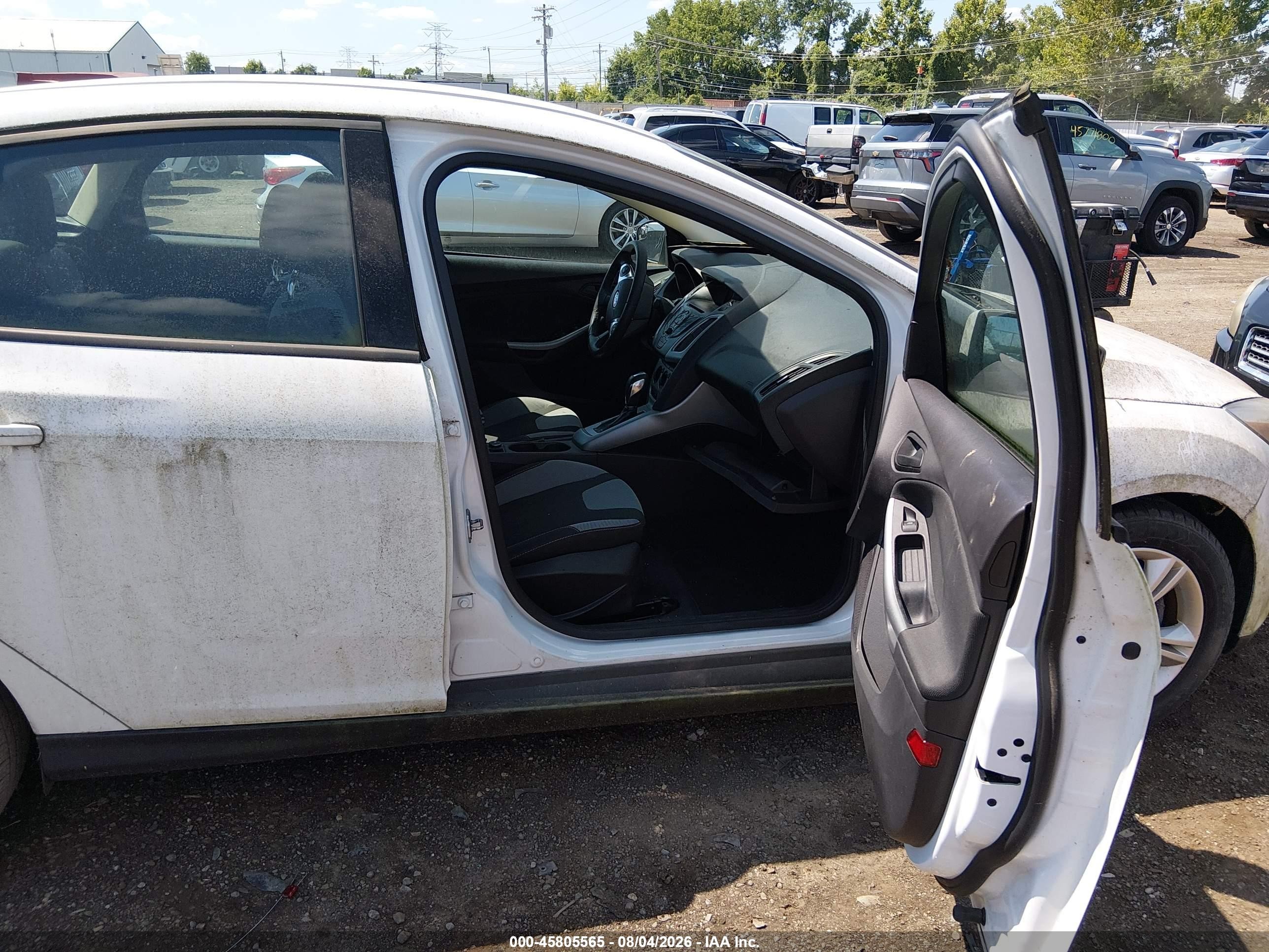2012 Ford Focus Se White vin: 1FAHP3F29CL255540