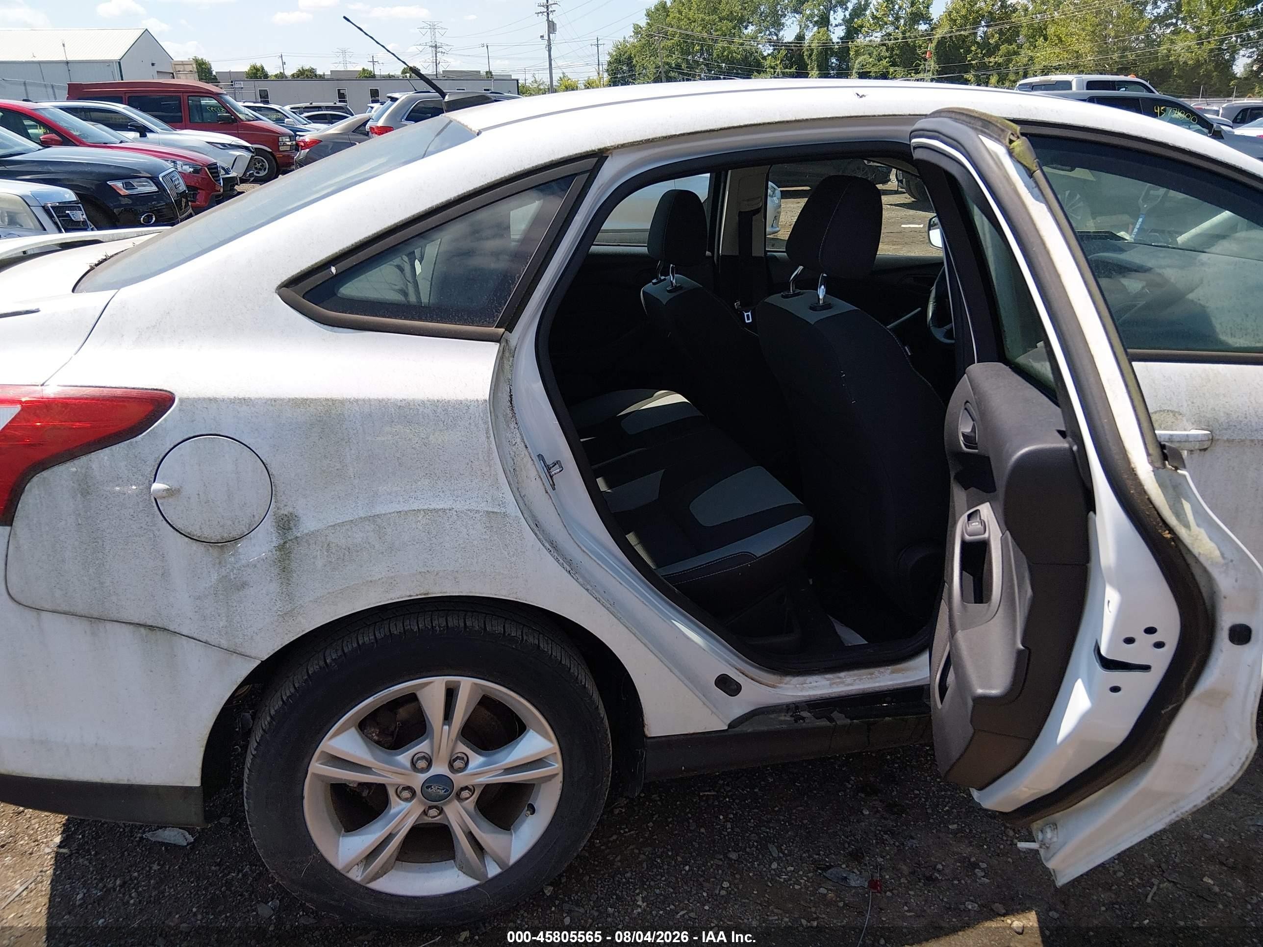 2012 Ford Focus Se White vin: 1FAHP3F29CL255540