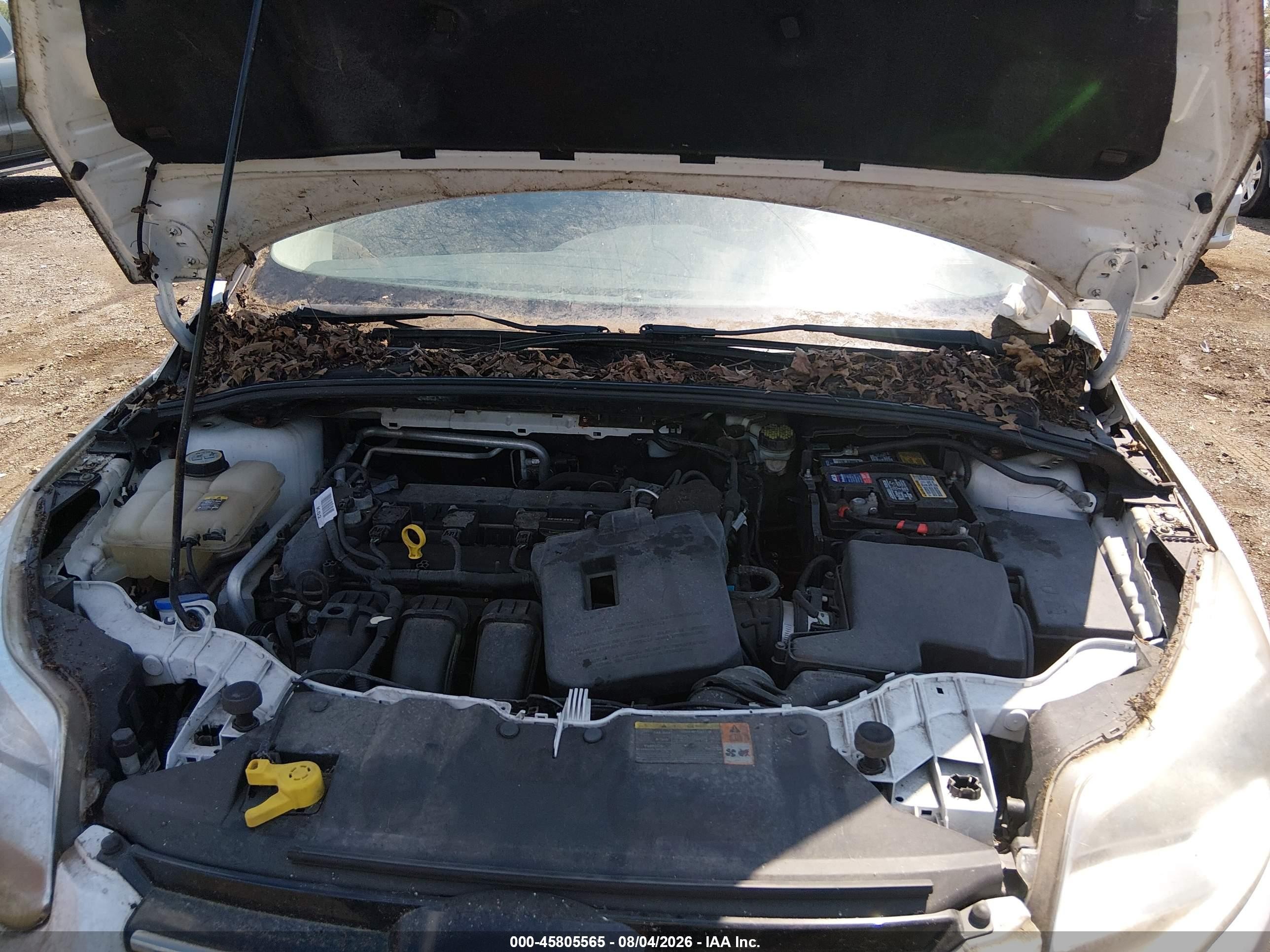2012 Ford Focus Se White vin: 1FAHP3F29CL255540