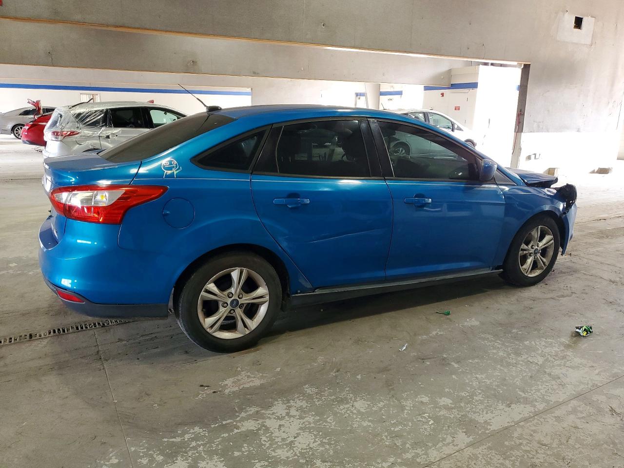 2012 Ford Focus Se Blue vin: 1FAHP3F29CL271270