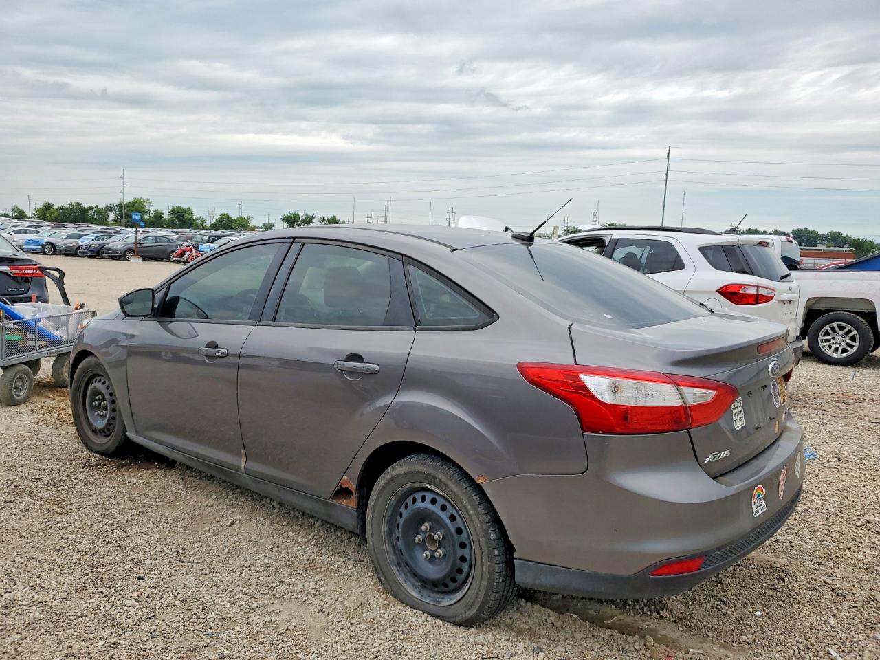 2012 Ford Focus Se Gray vin: 1FAHP3F29CL285606