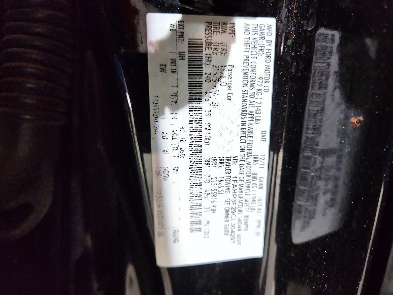 2012 Ford Focus Black vin: 1FAHP3F29CL304297