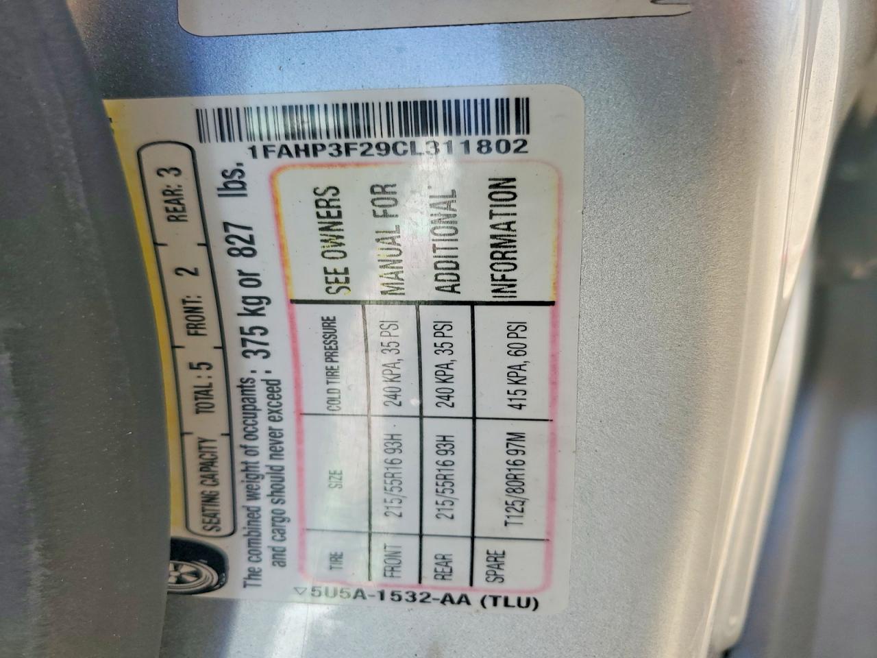 2012 Ford Focus Se Silver vin: 1FAHP3F29CL311802