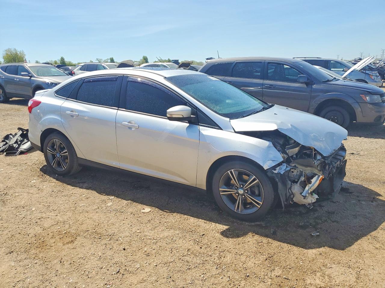 2012 Ford Focus Se Silver vin: 1FAHP3F29CL311802