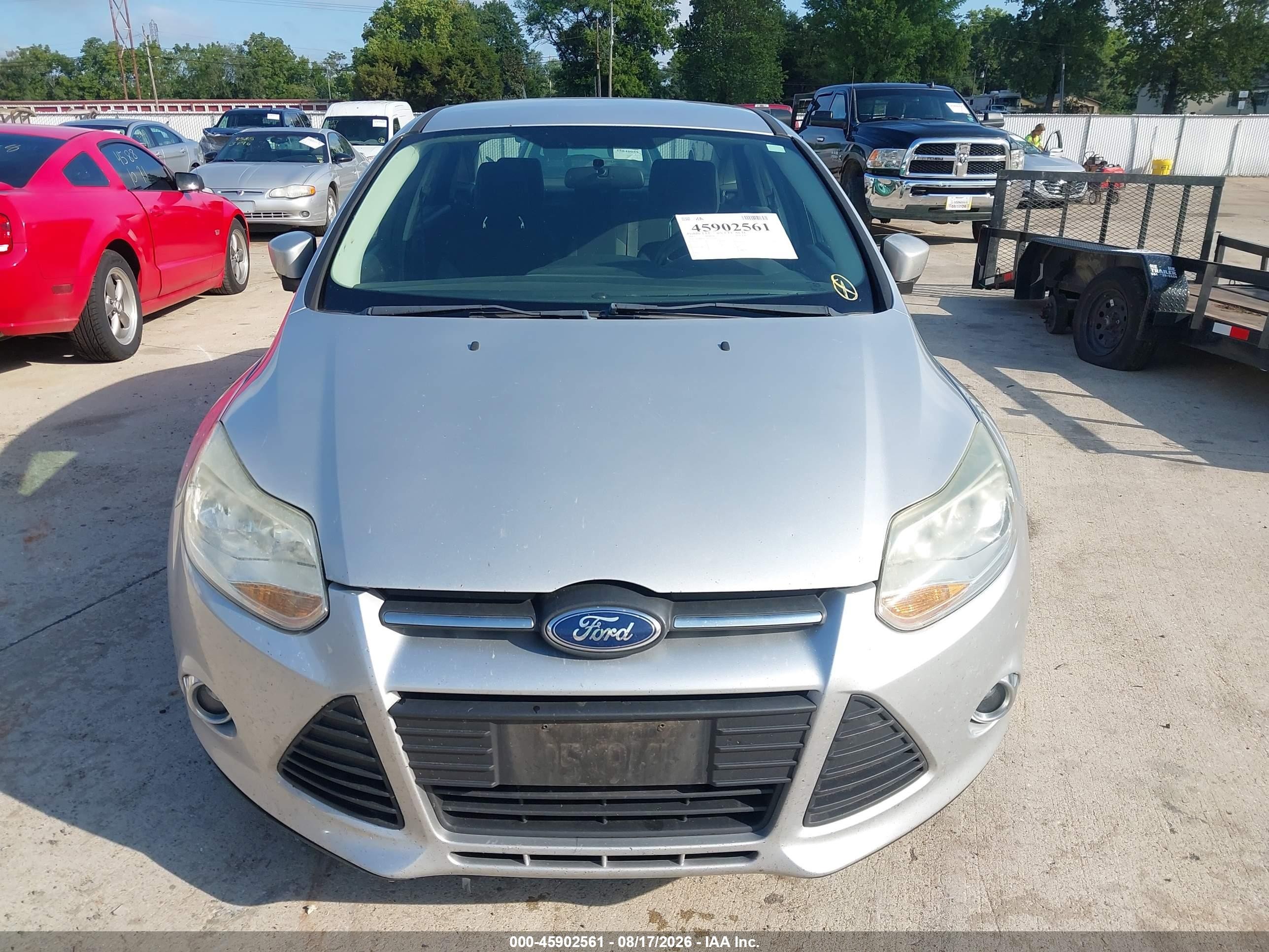 2012 Ford Focus Se Silver vin: 1FAHP3F29CL319169