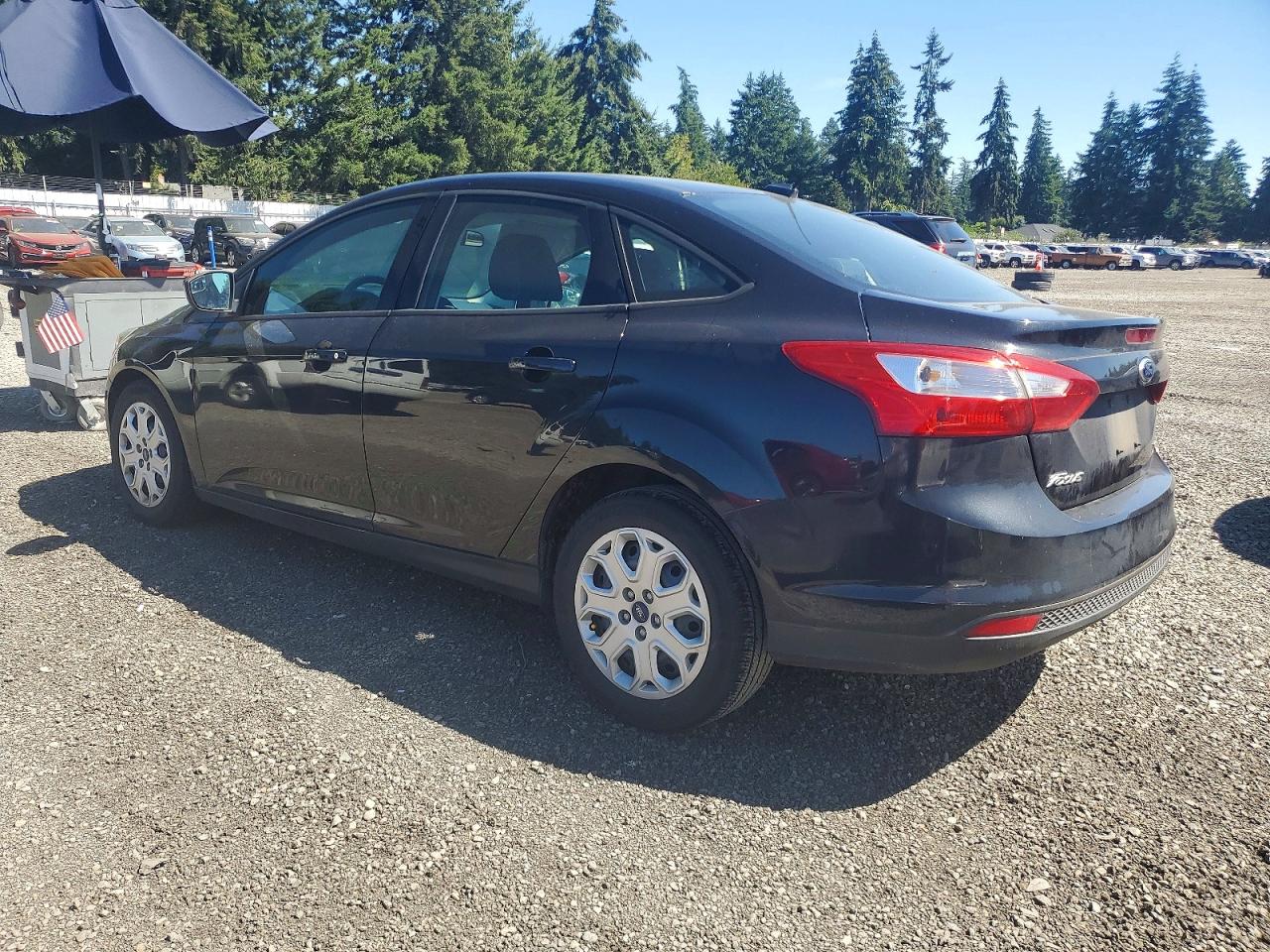 2012 Ford Focus Se Black vin: 1FAHP3F29CL387617