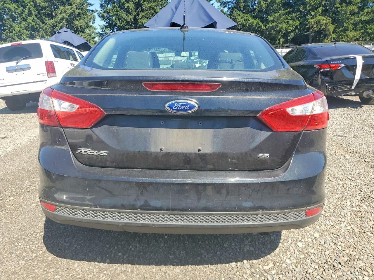 2012 Ford Focus Se Black vin: 1FAHP3F29CL387617