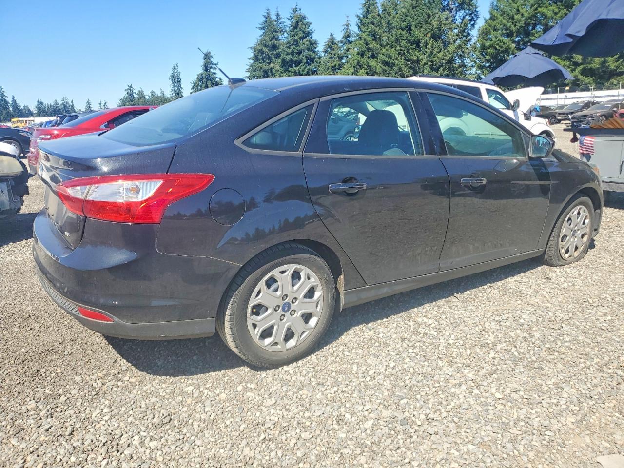 2012 Ford Focus Se Black vin: 1FAHP3F29CL387617
