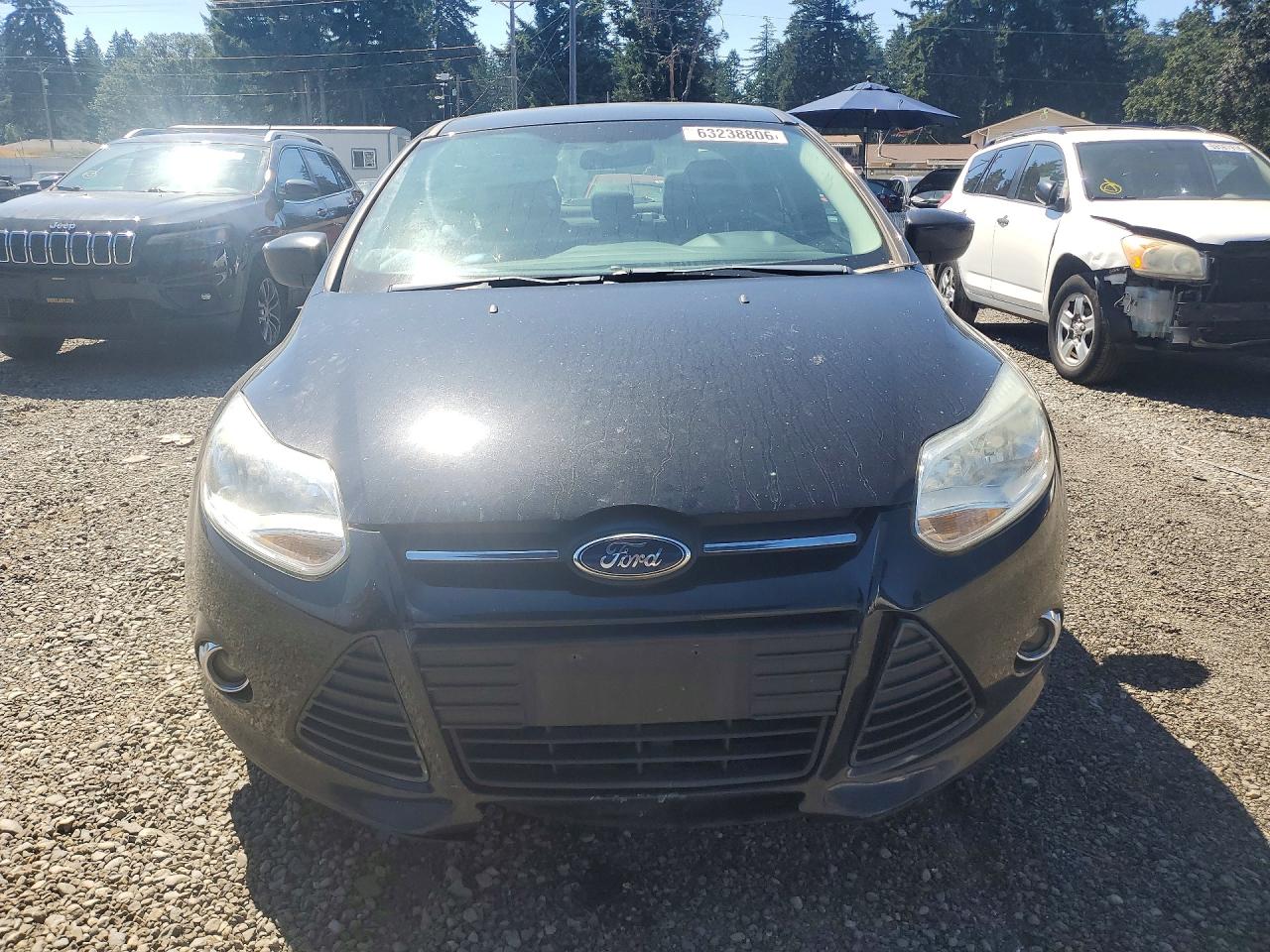 2012 Ford Focus Se Black vin: 1FAHP3F29CL387617