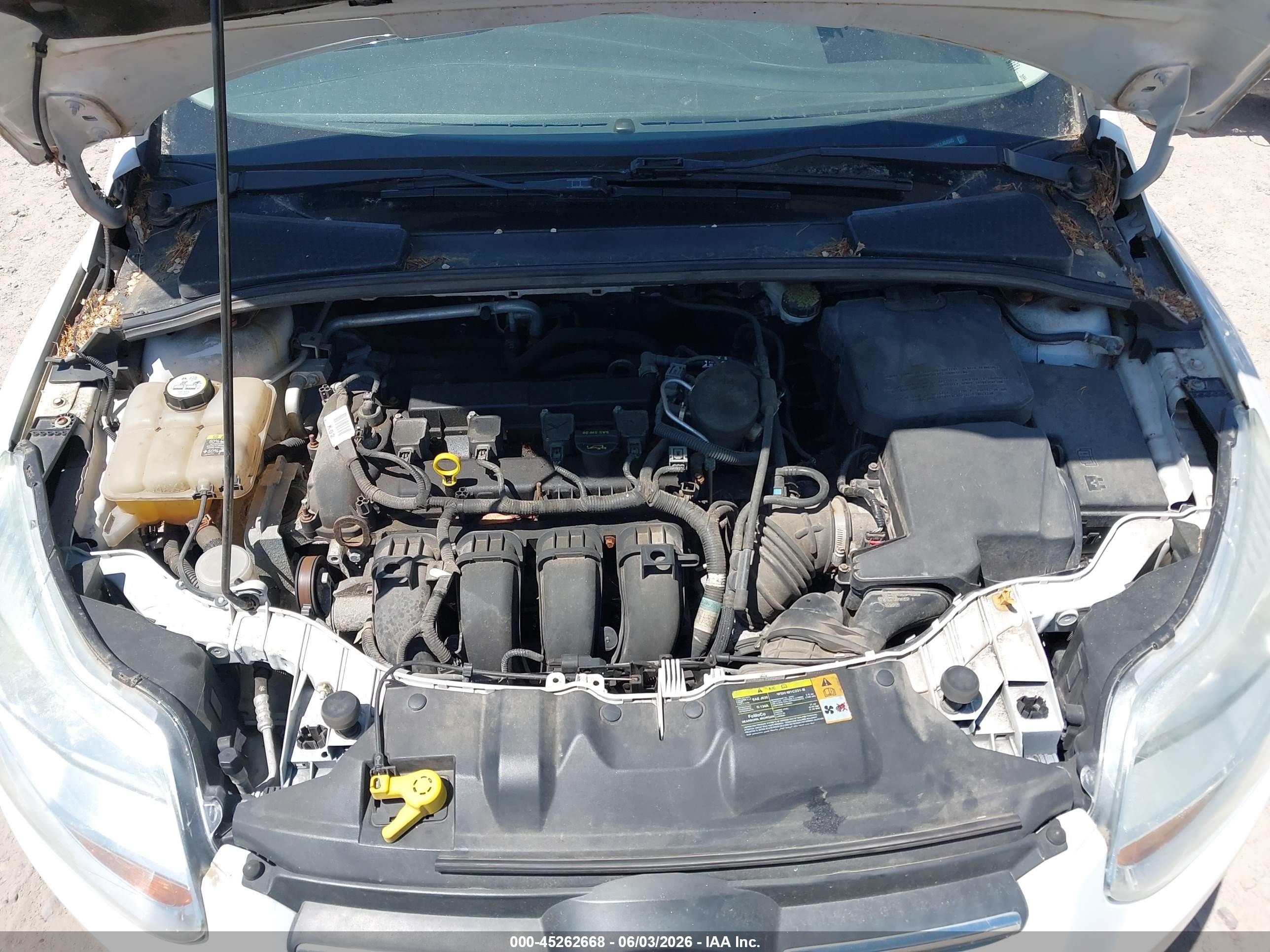2012 Ford Focus Se White vin: 1FAHP3F29CL404500
