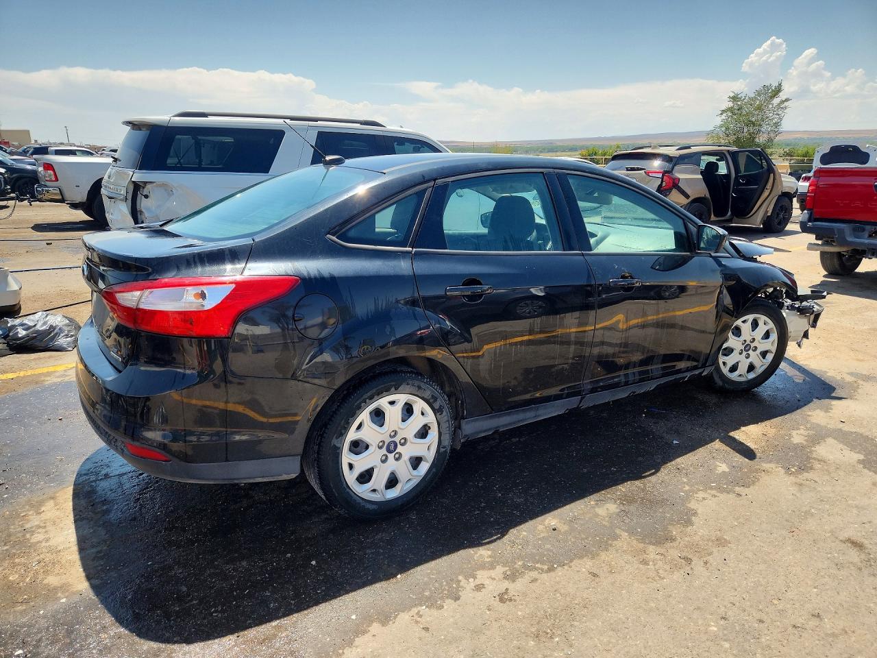 2012 Ford Focus Se Black vin: 1FAHP3F29CL407817