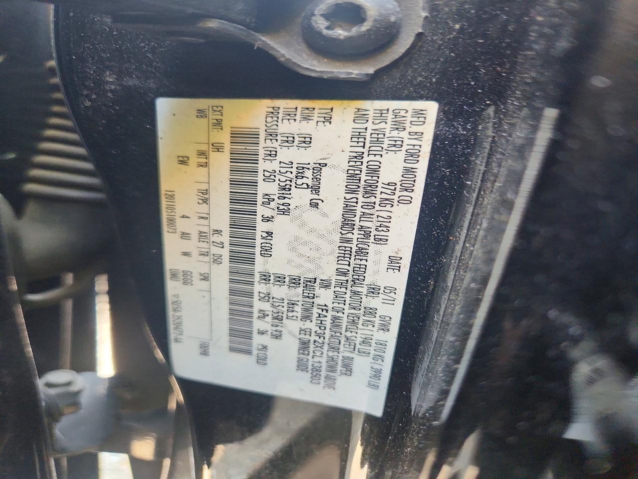 2012 Ford Focus Se Black vin: 1FAHP3F2XCL138503