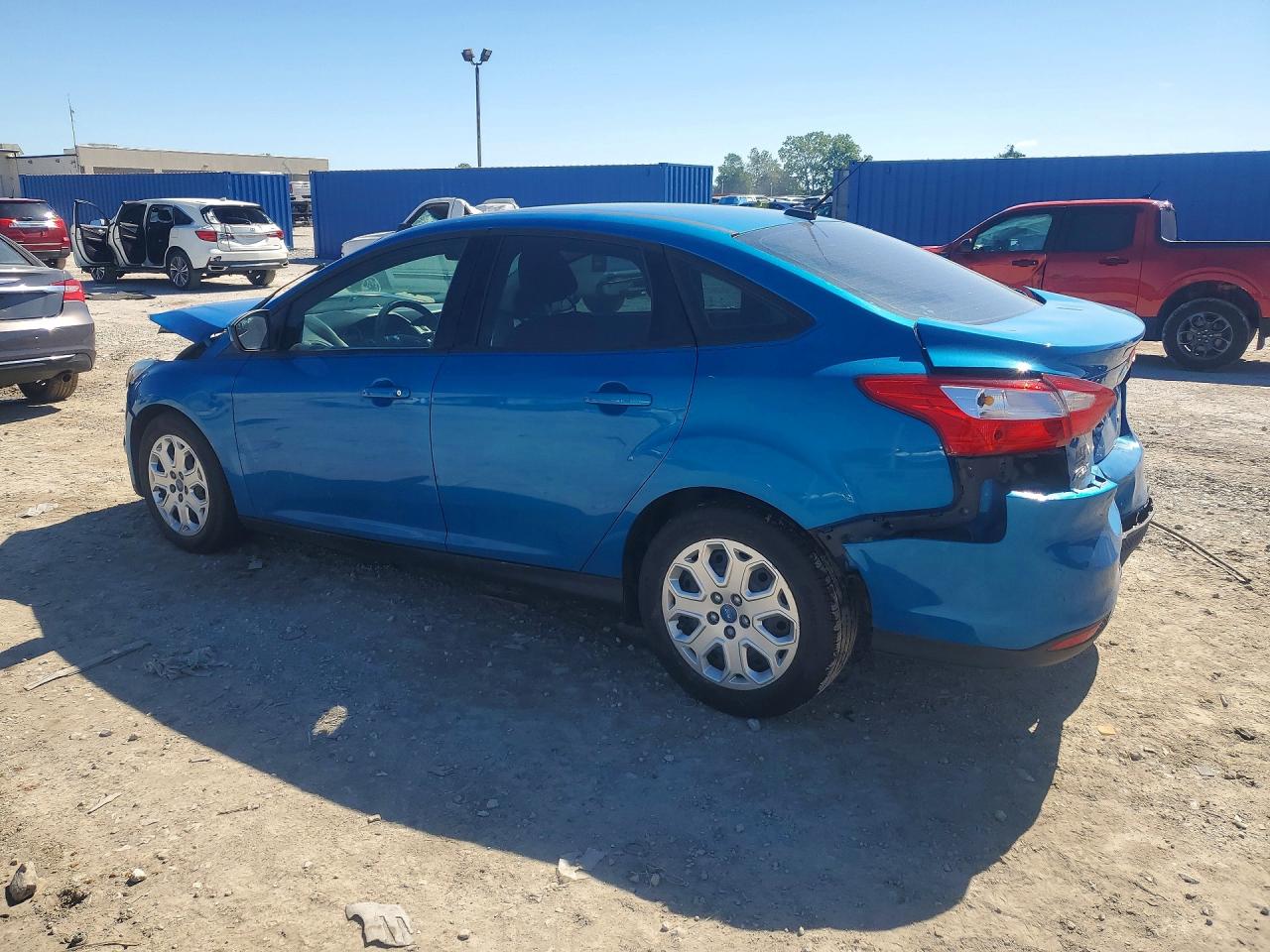 2012 Ford Focus Se Blue vin: 1FAHP3F2XCL139148