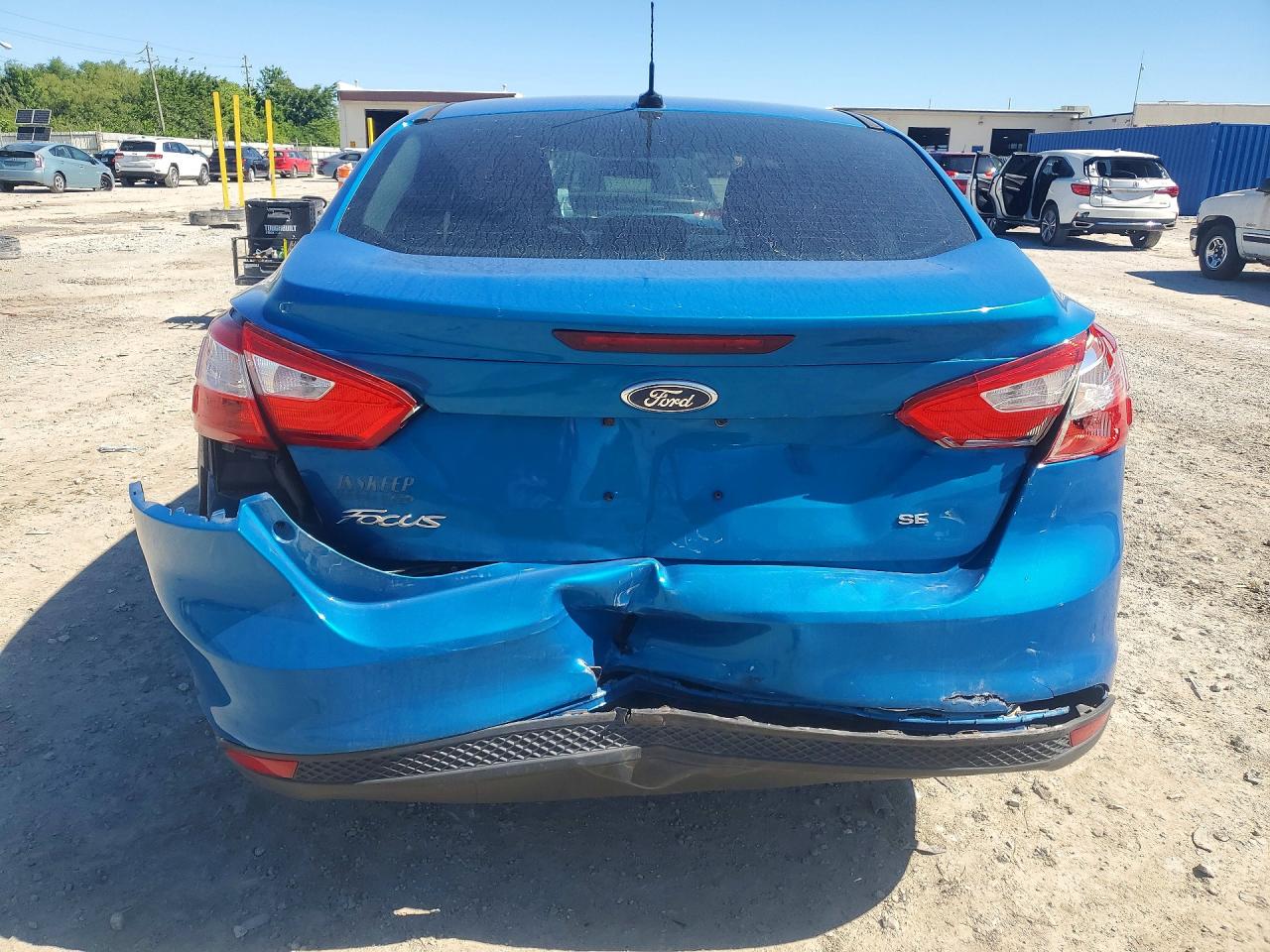 2012 Ford Focus Se Blue vin: 1FAHP3F2XCL139148