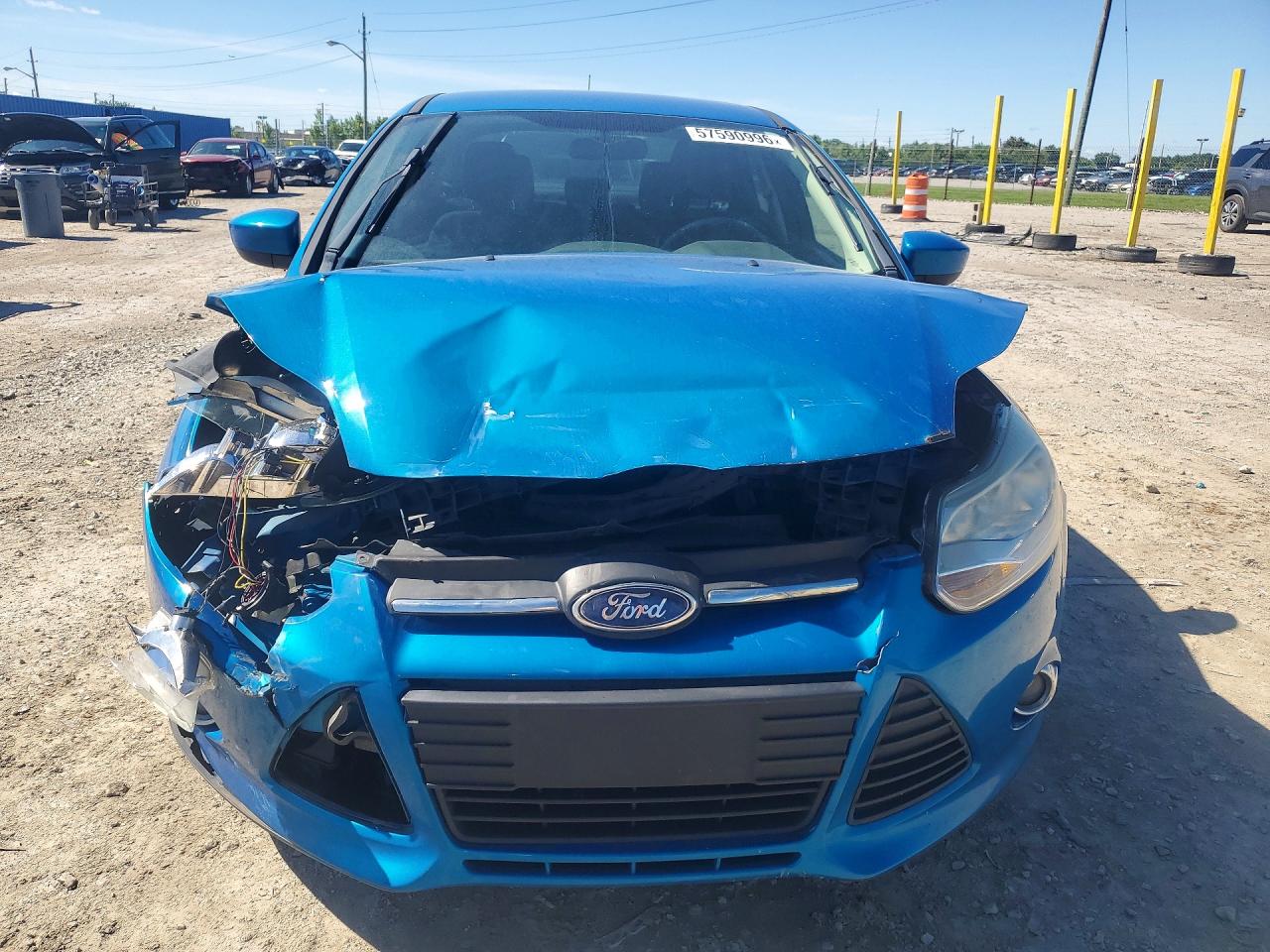 2012 Ford Focus Se Blue vin: 1FAHP3F2XCL139148