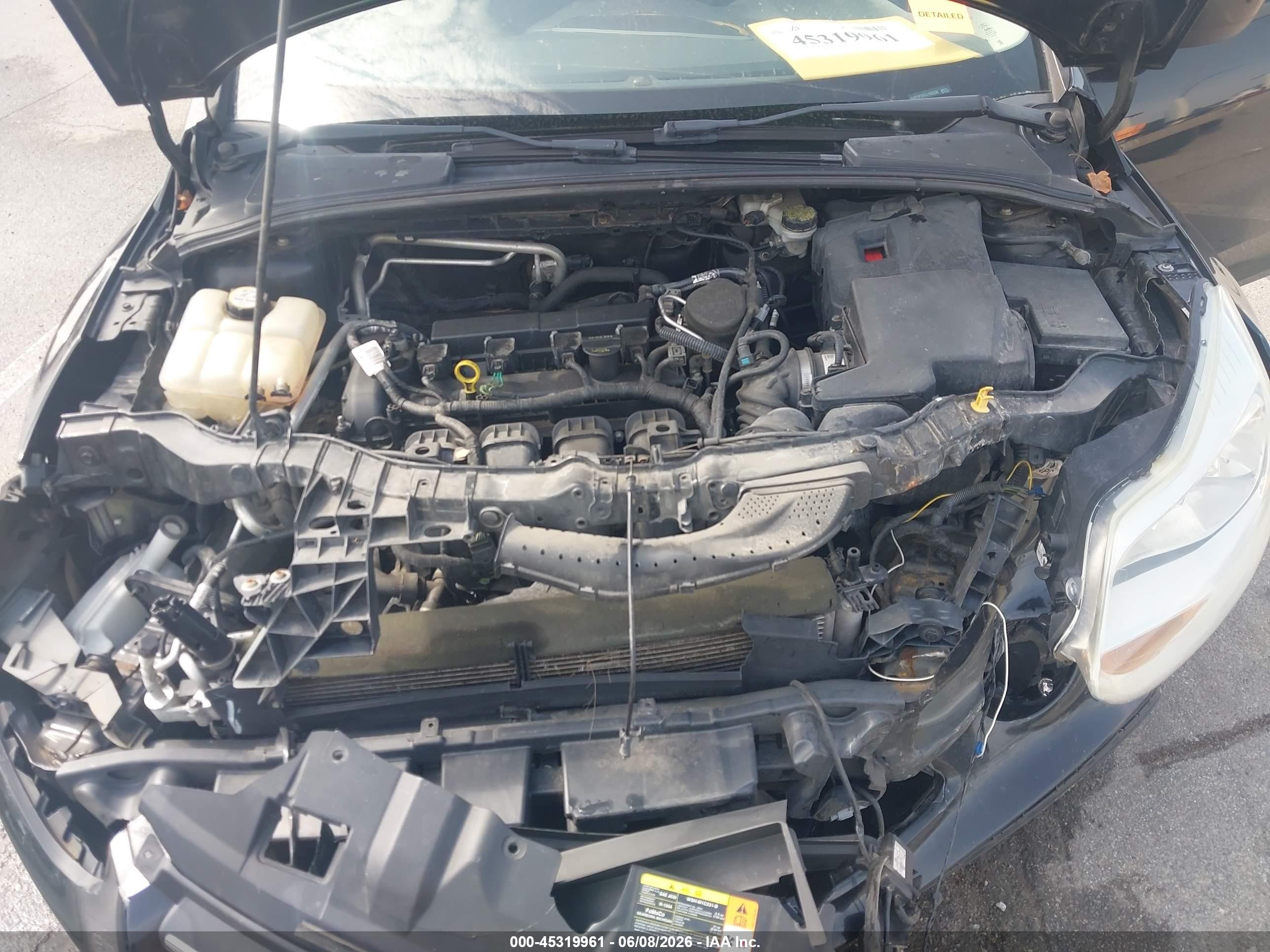 2012 Ford Focus Se Черный vin: 1FAHP3F2XCL163238