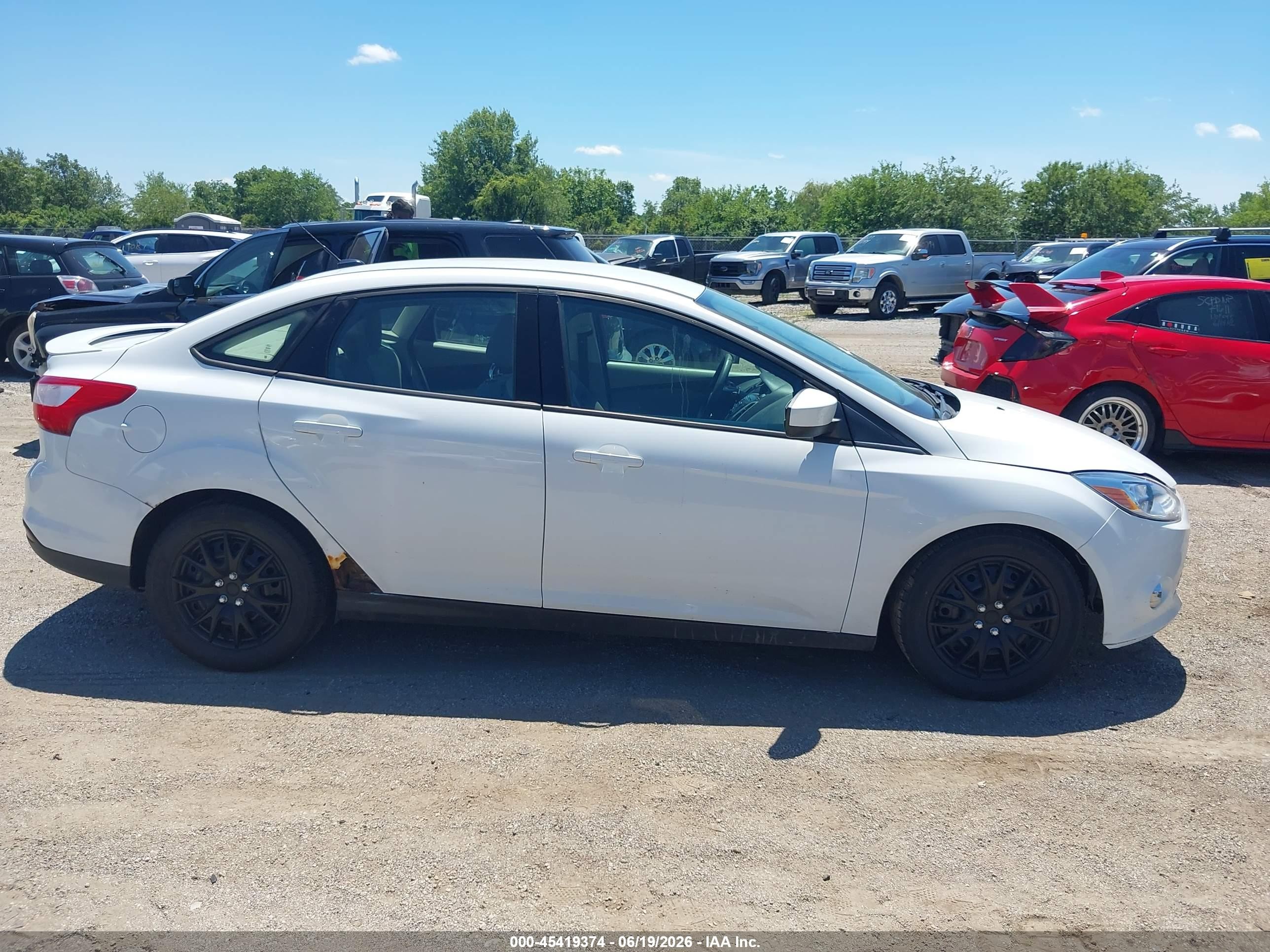 2012 Ford Focus Se White vin: 1FAHP3F2XCL174627