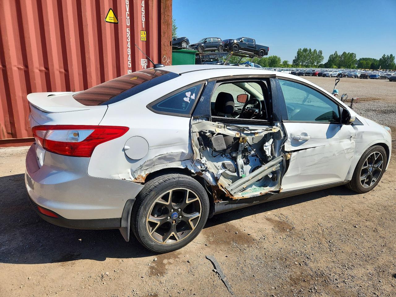 2012 Ford Focus Se White vin: 1FAHP3F2XCL181903