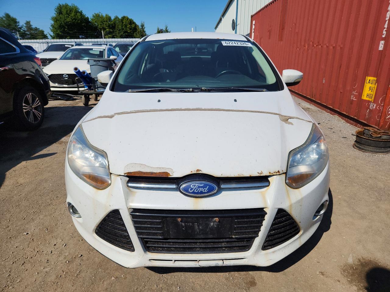 2012 Ford Focus Se White vin: 1FAHP3F2XCL181903