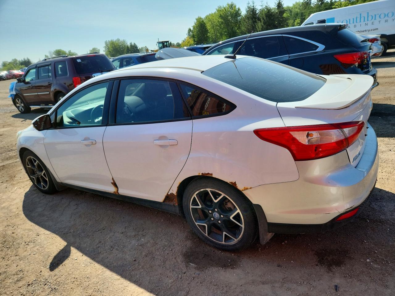 2012 Ford Focus Se White vin: 1FAHP3F2XCL181903