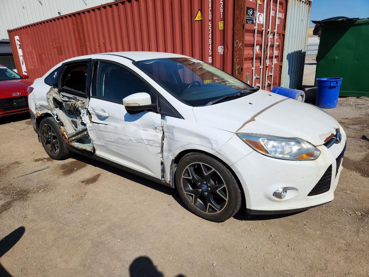 2012 Ford Focus Se White vin: 1FAHP3F2XCL181903