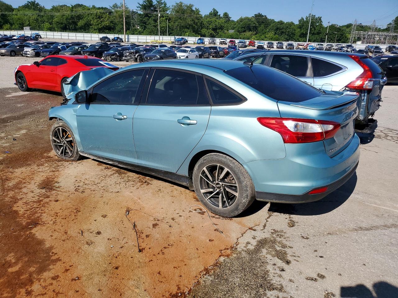 2012 Ford Focus Se Turquoise vin: 1FAHP3F2XCL219503