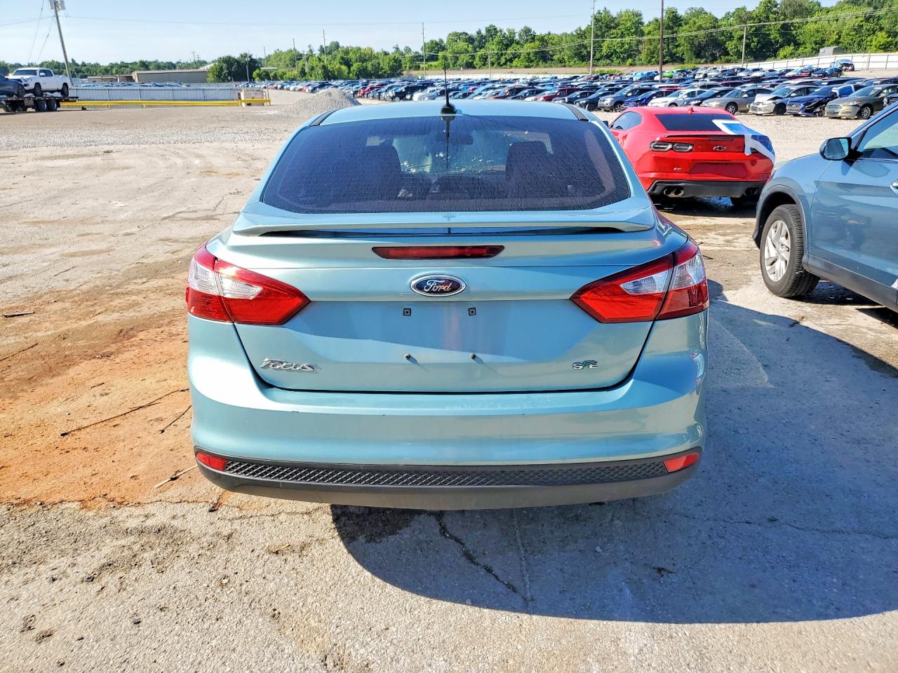 2012 Ford Focus Se Turquoise vin: 1FAHP3F2XCL219503