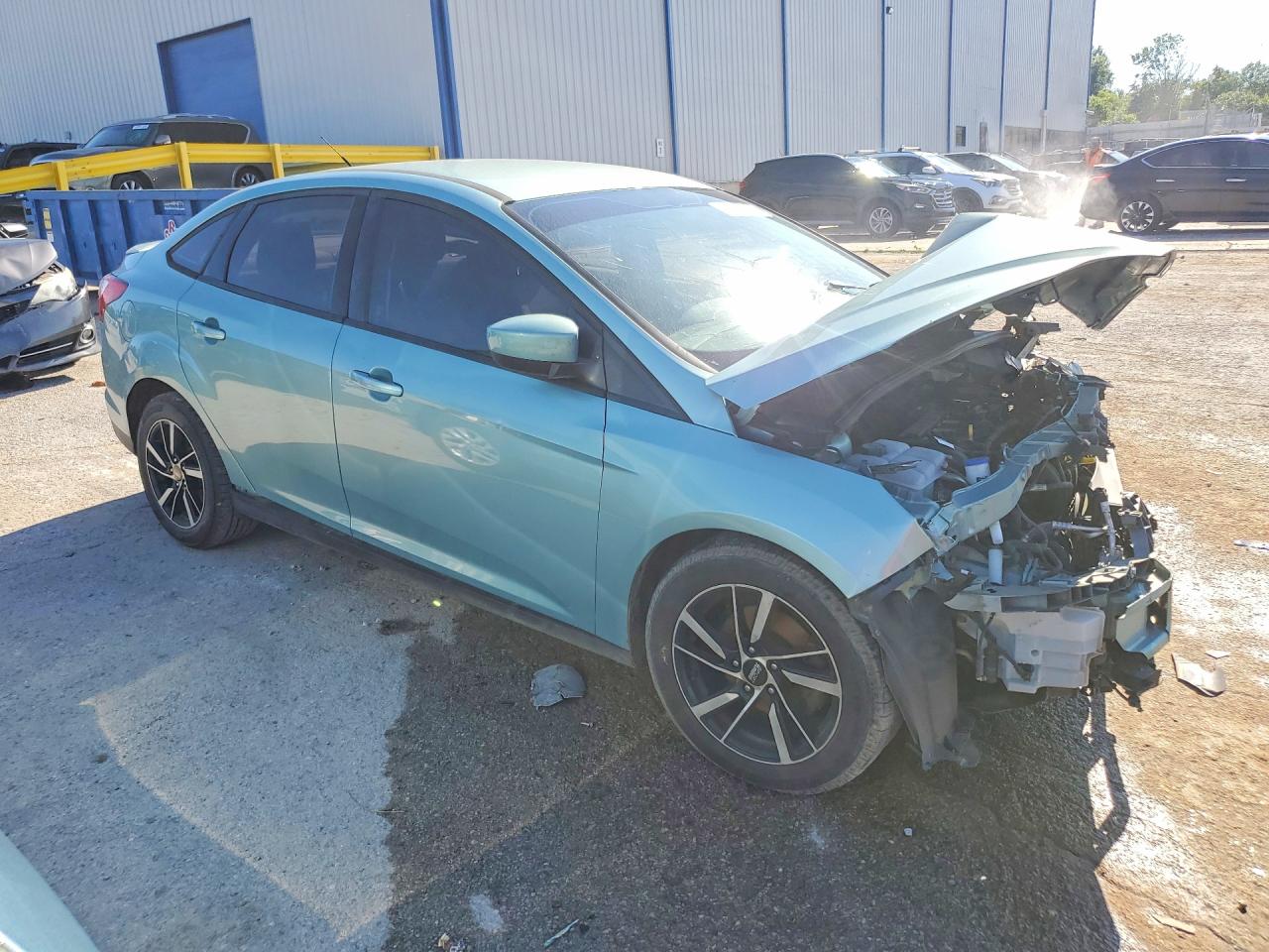 2012 Ford Focus Se Turquoise vin: 1FAHP3F2XCL219503