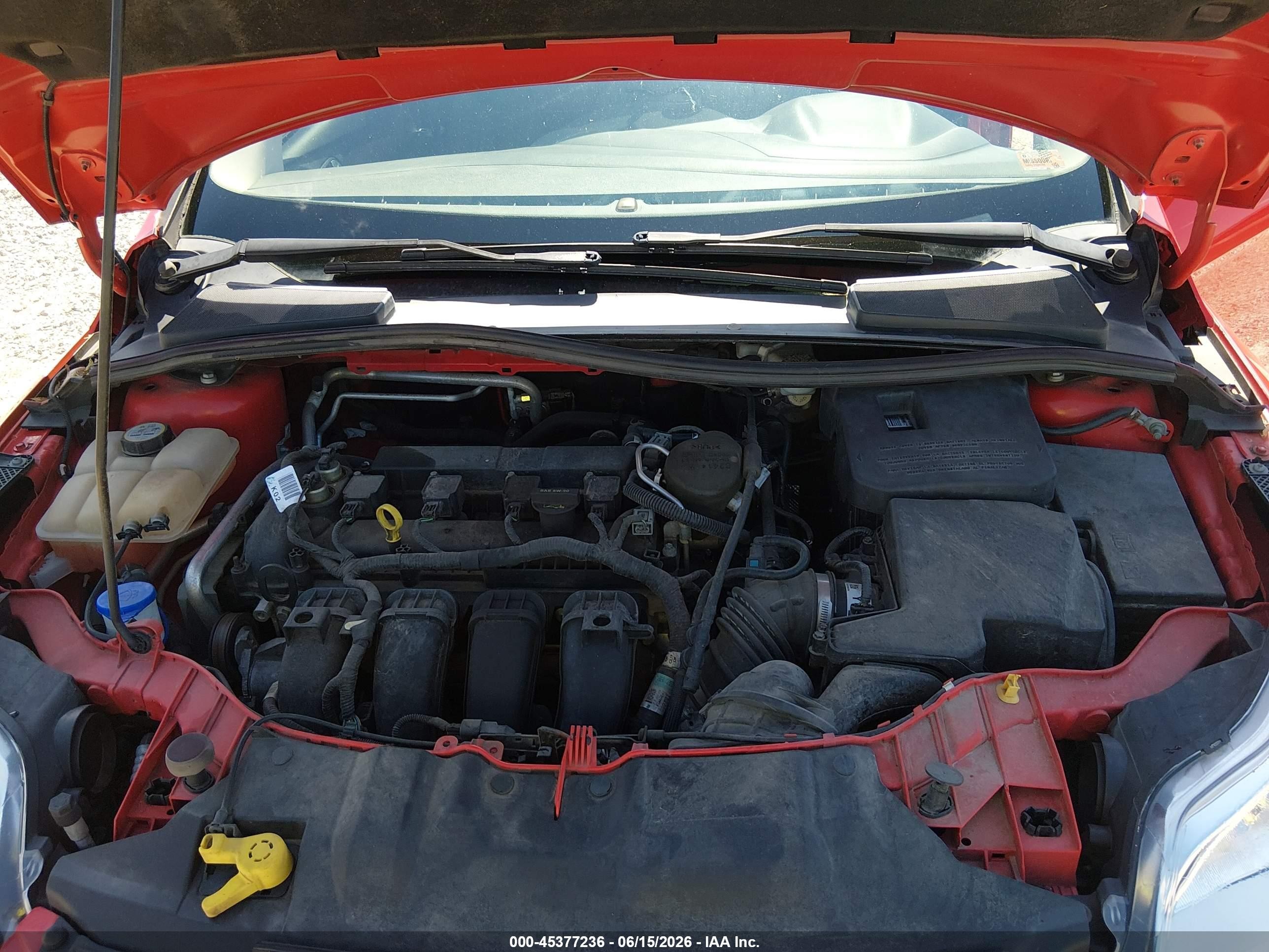 2012 Ford Focus Se Red vin: 1FAHP3F2XCL235586