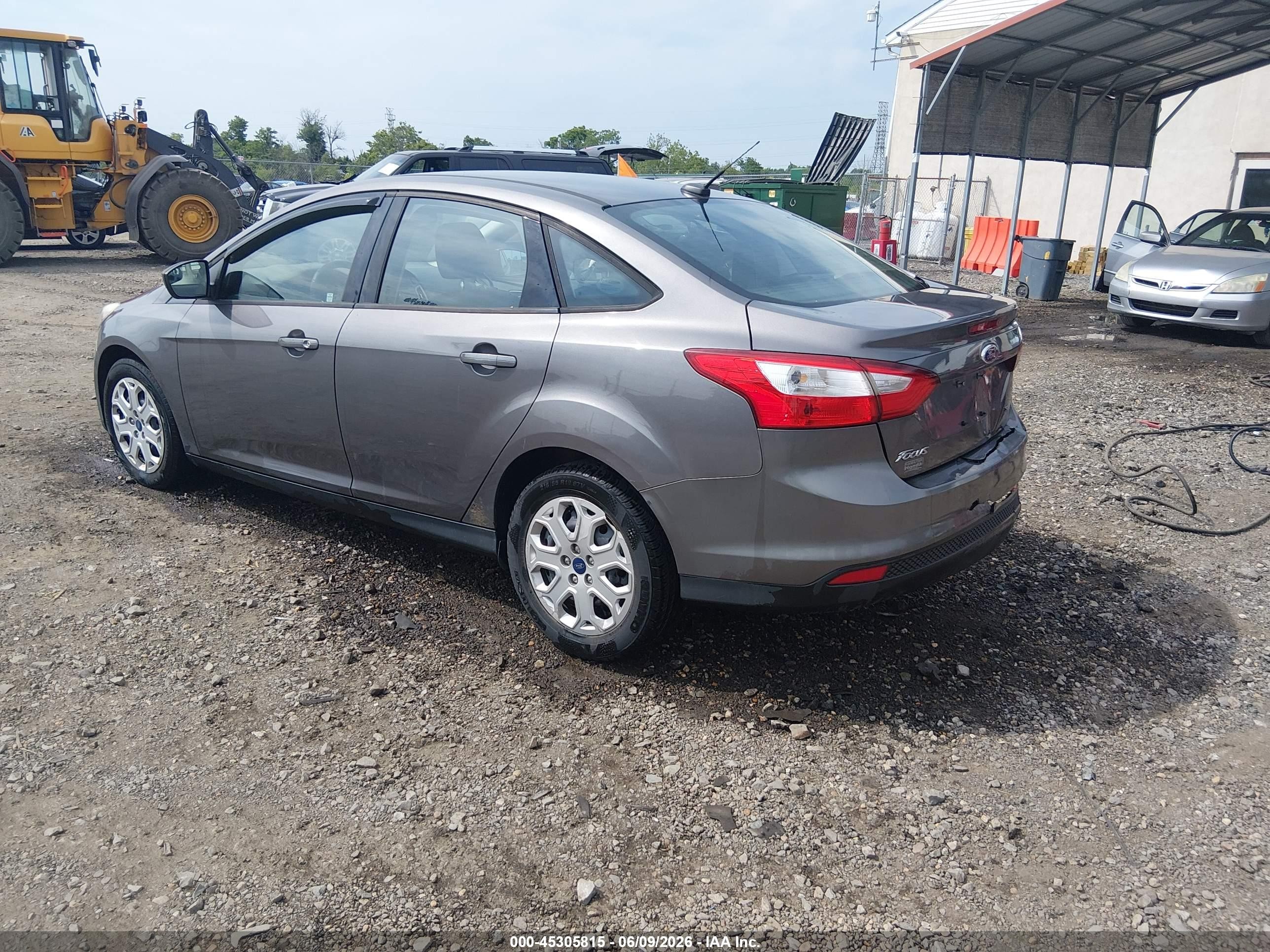 2012 Ford Focus Se Gray vin: 1FAHP3F2XCL253876