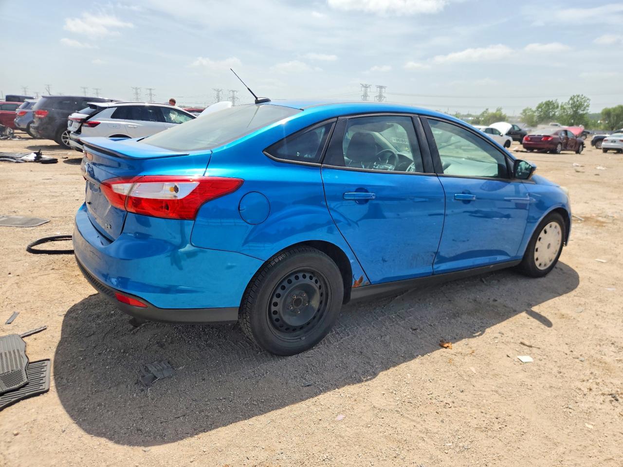 2012 Ford Focus Se Синий vin: 1FAHP3F2XCL260987