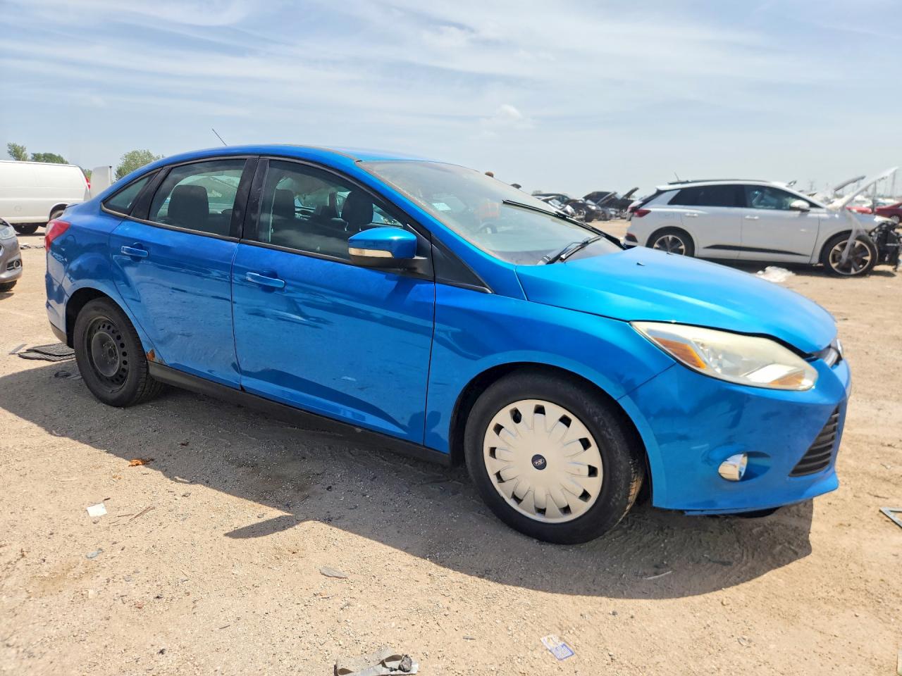 2012 Ford Focus Se Синий vin: 1FAHP3F2XCL260987
