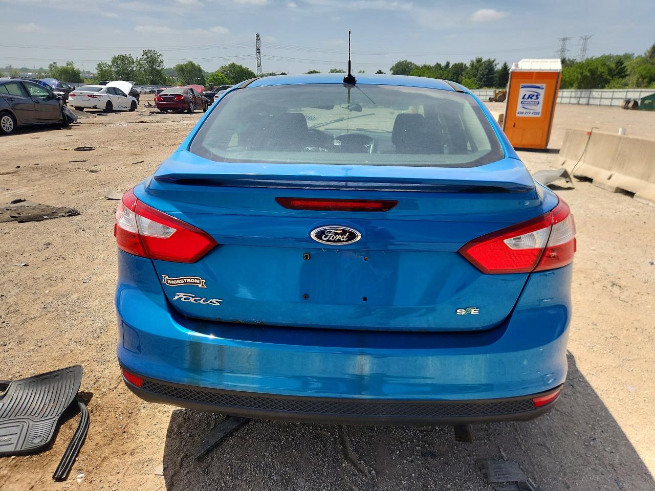2012 Ford Focus Se Синий vin: 1FAHP3F2XCL260987