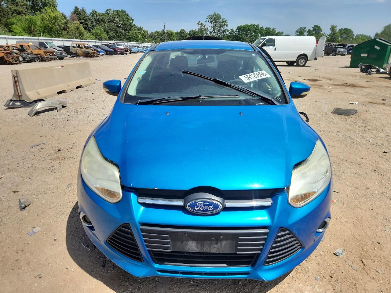 2012 Ford Focus Se Синий vin: 1FAHP3F2XCL260987