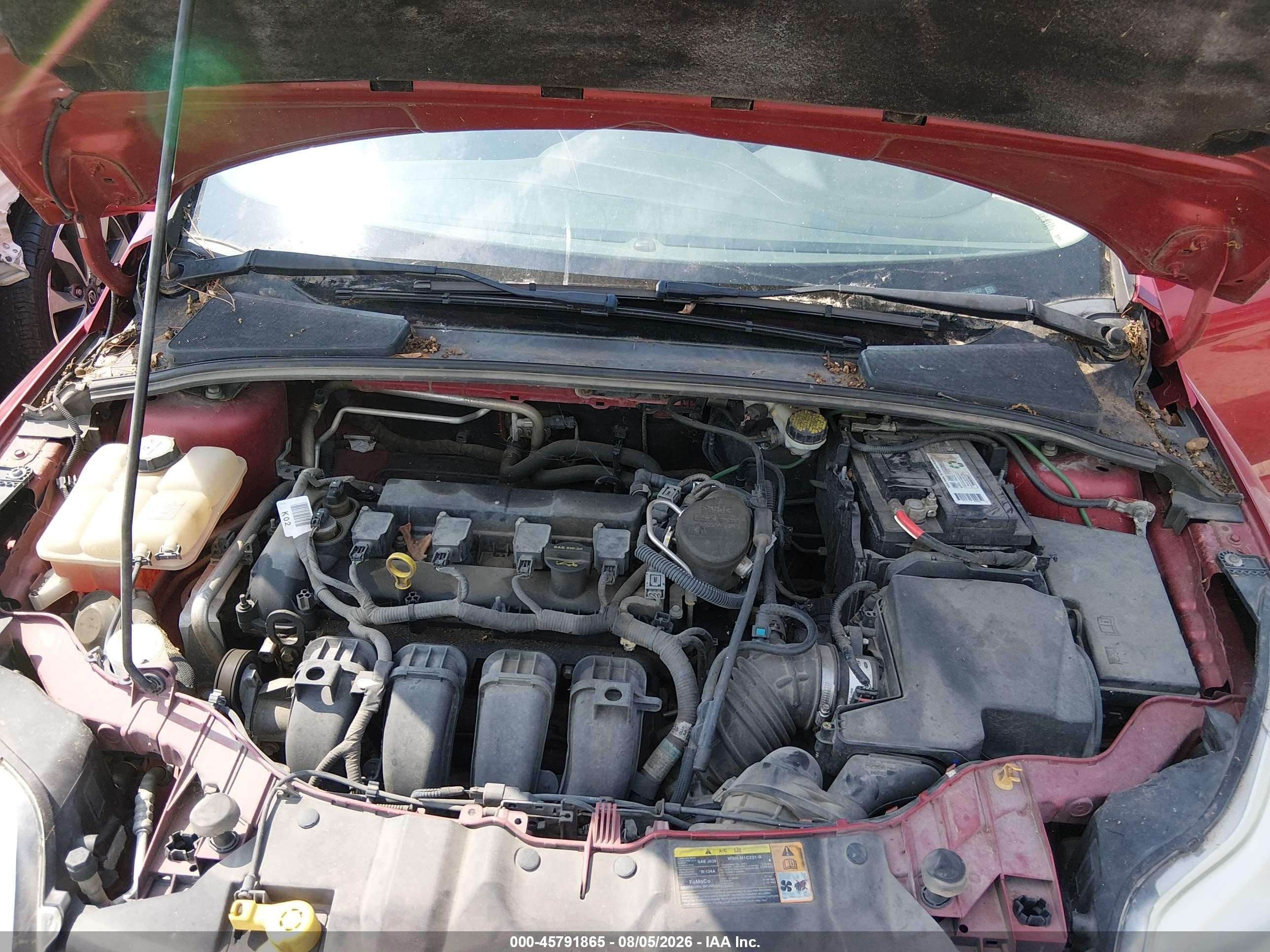 2012 Ford Focus Se Red vin: 1FAHP3F2XCL262187