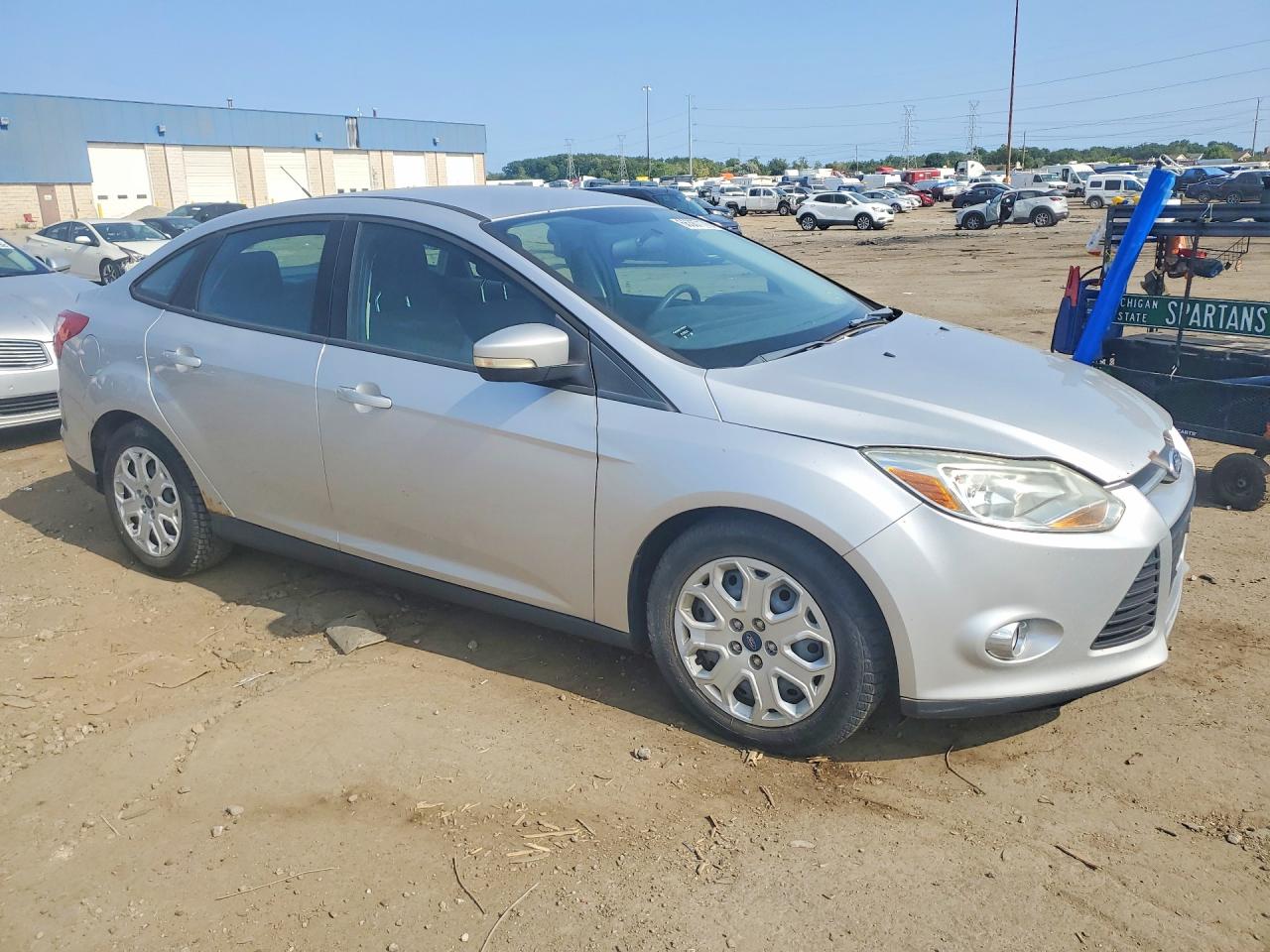 2012 Ford Focus Se Silver vin: 1FAHP3F2XCL266868
