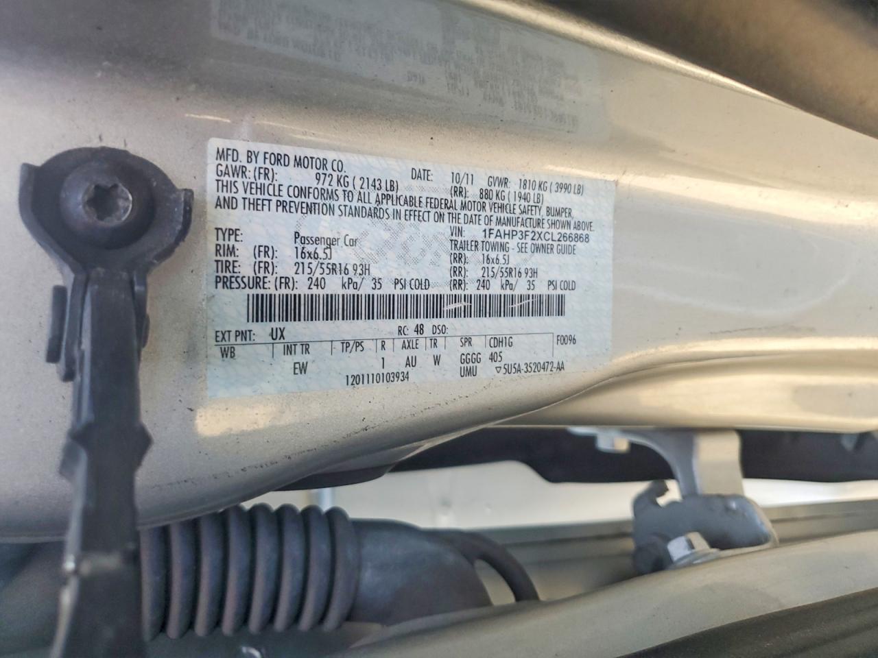 2012 Ford Focus Se Silver vin: 1FAHP3F2XCL266868