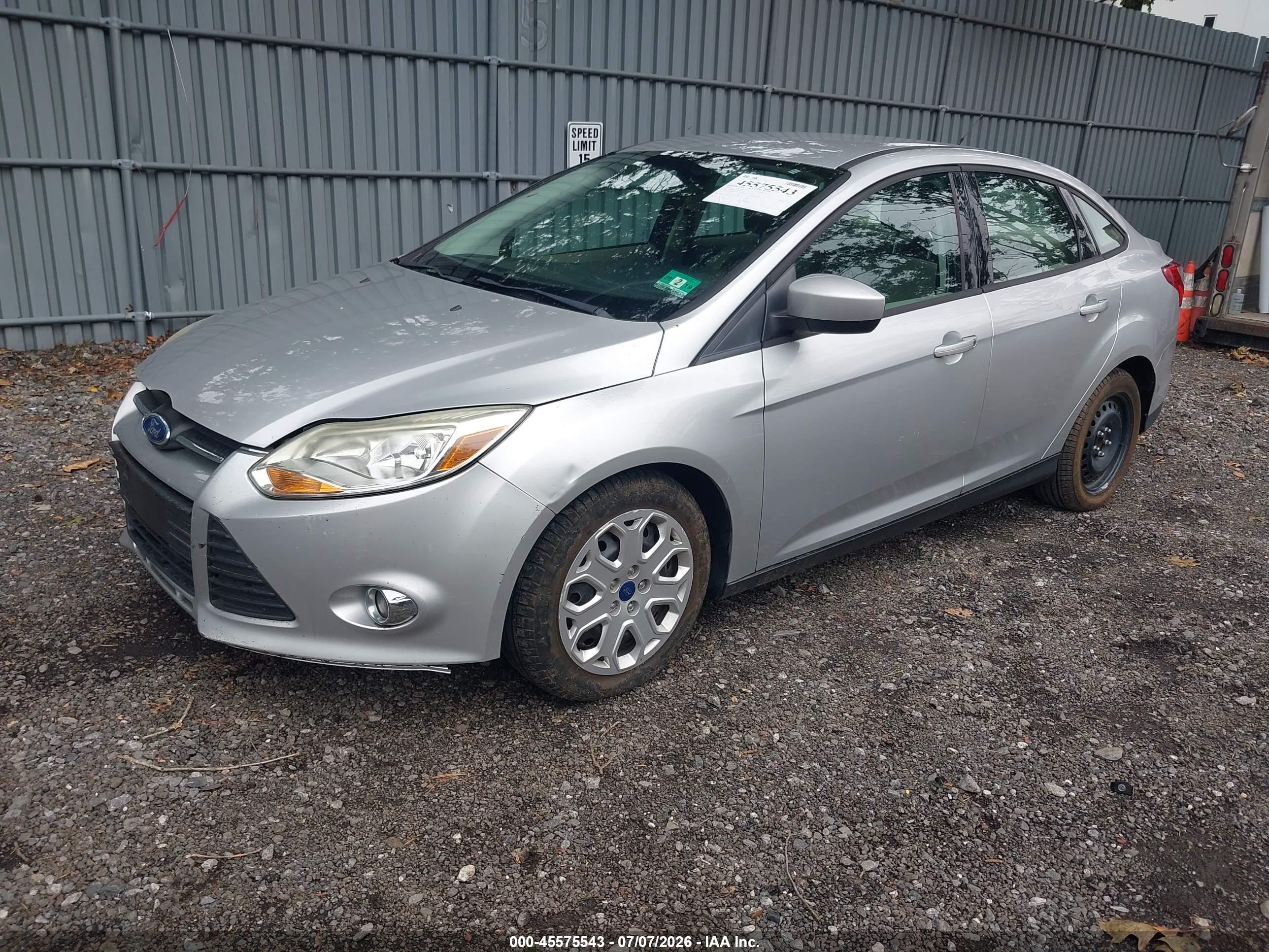 2012 Ford Focus Se Silver vin: 1FAHP3F2XCL292323
