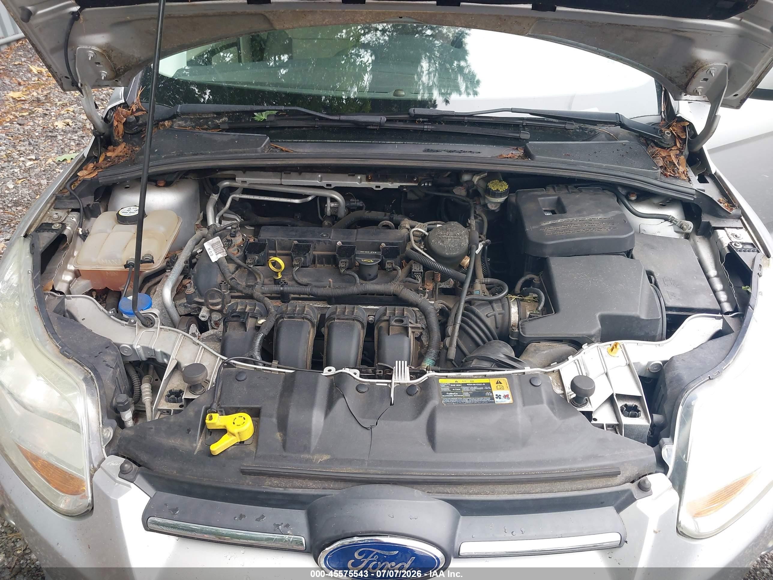 2012 Ford Focus Se Silver vin: 1FAHP3F2XCL292323