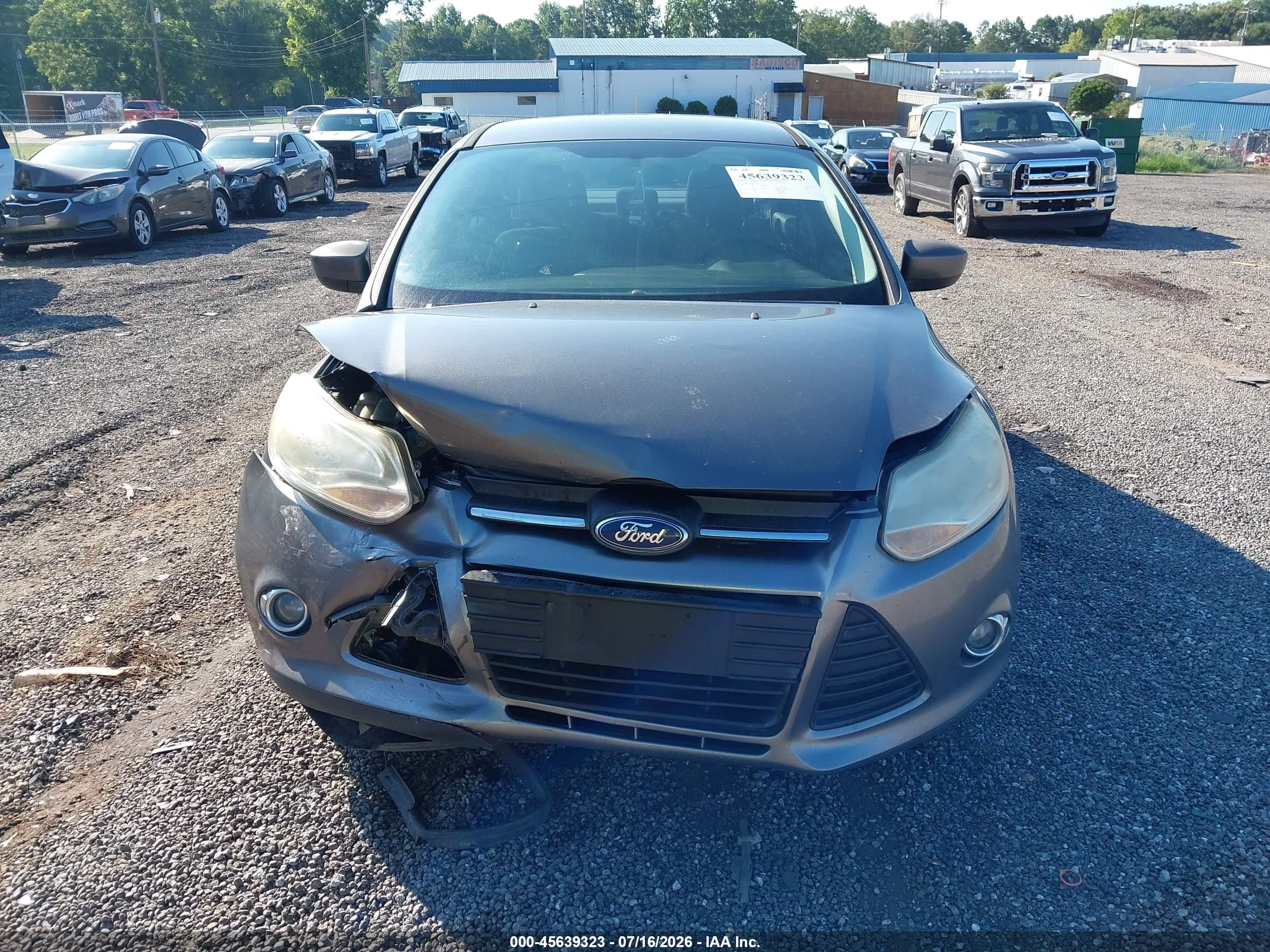 2012 Ford Focus Se Gray vin: 1FAHP3F2XCL327877