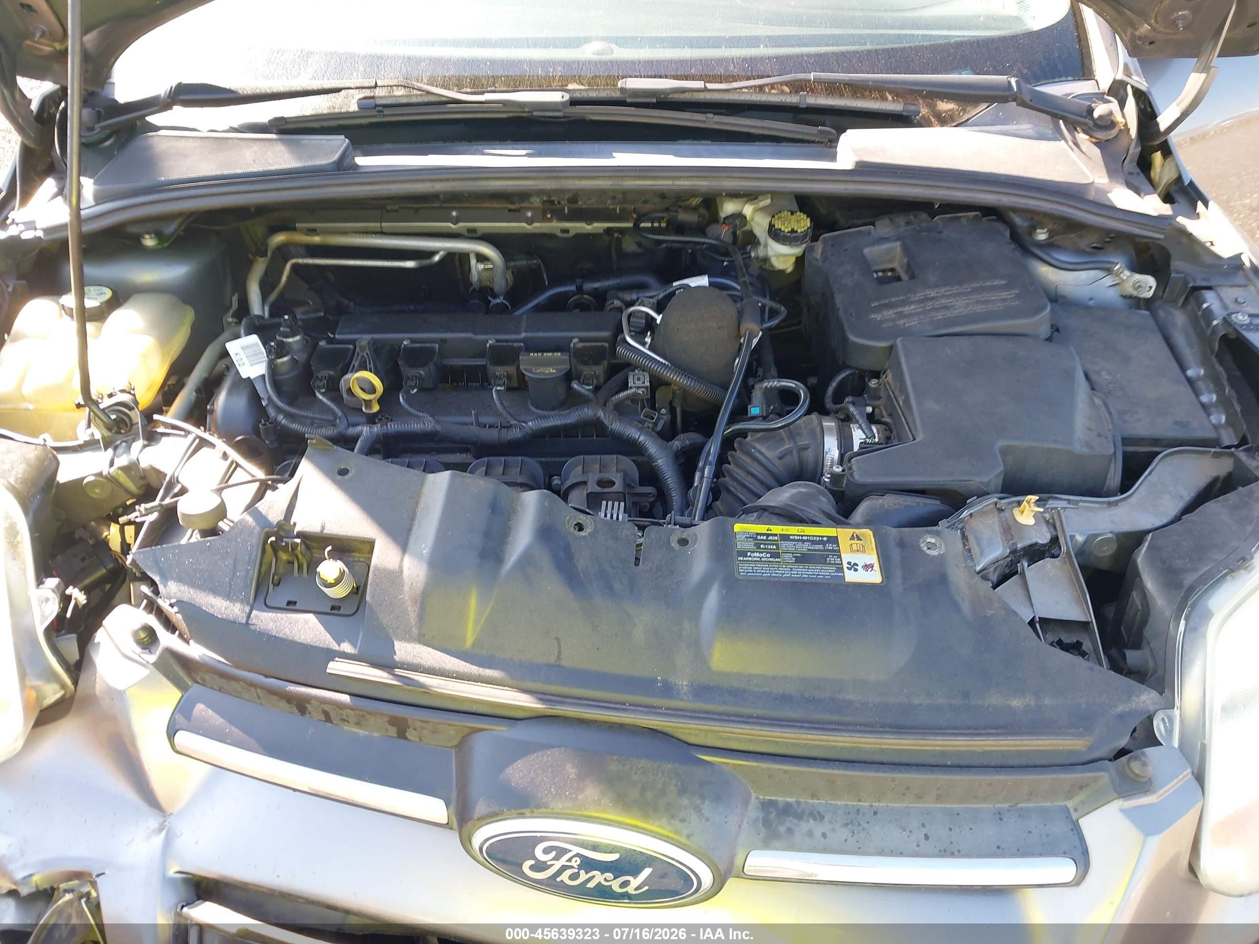2012 Ford Focus Se Gray vin: 1FAHP3F2XCL327877