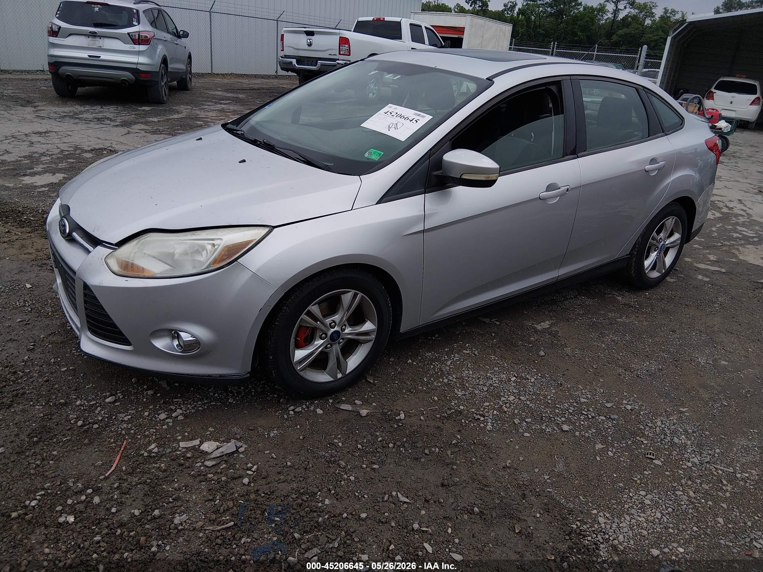 2012 Ford Focus Se Silver vin: 1FAHP3F2XCL341343