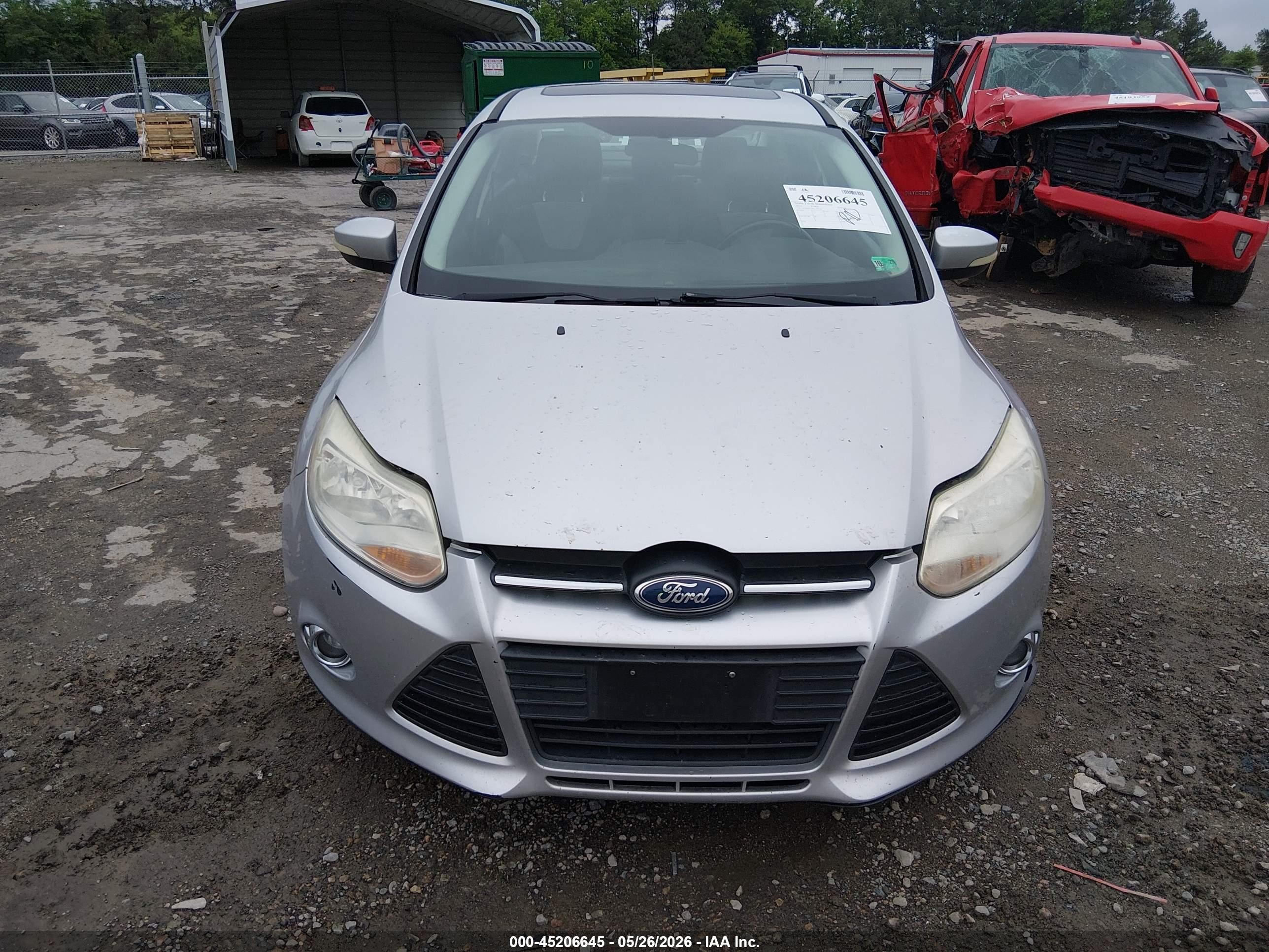 2012 Ford Focus Se Silver vin: 1FAHP3F2XCL341343