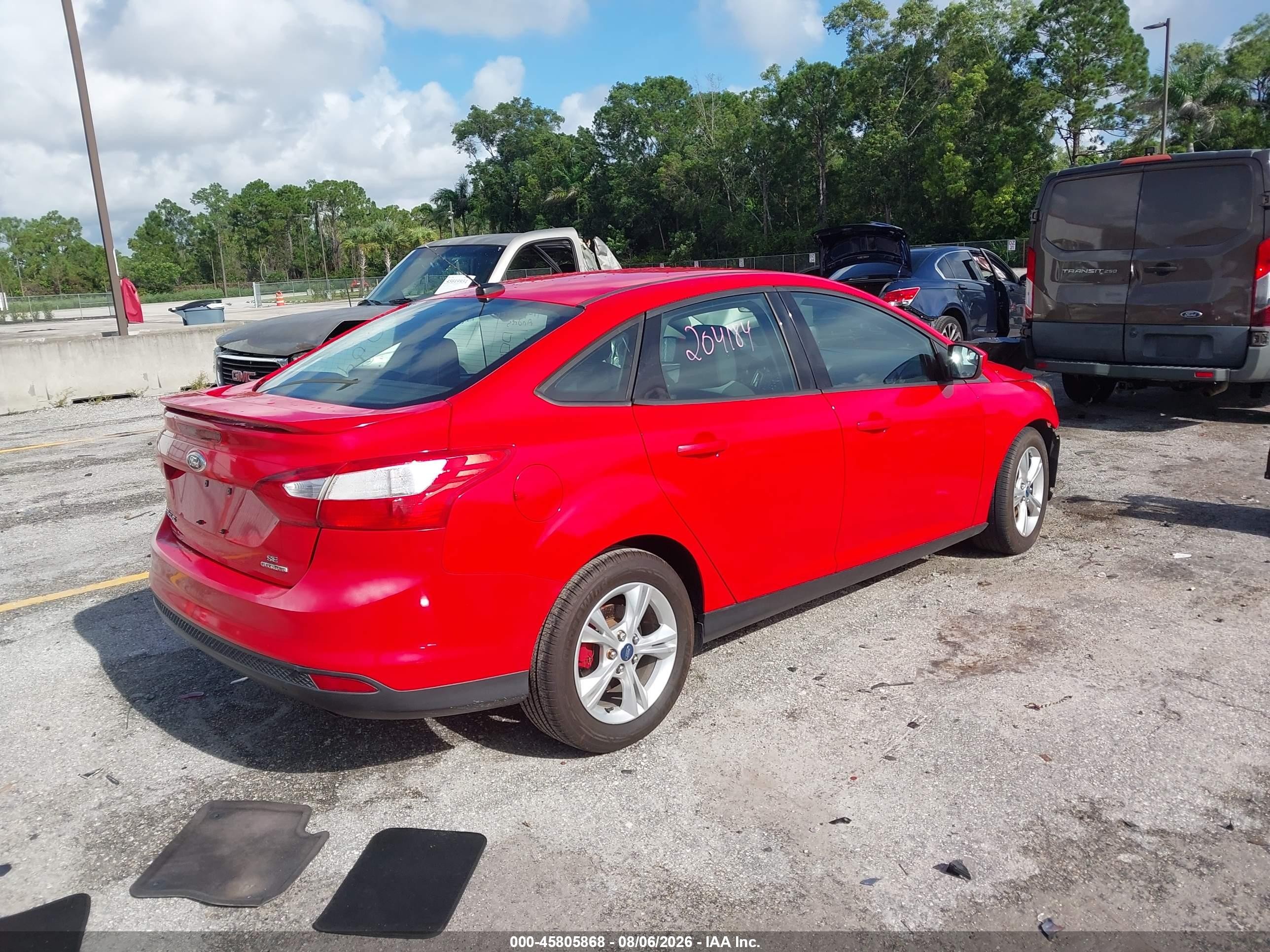 2012 Ford Focus Se Red vin: 1FAHP3F2XCL408149