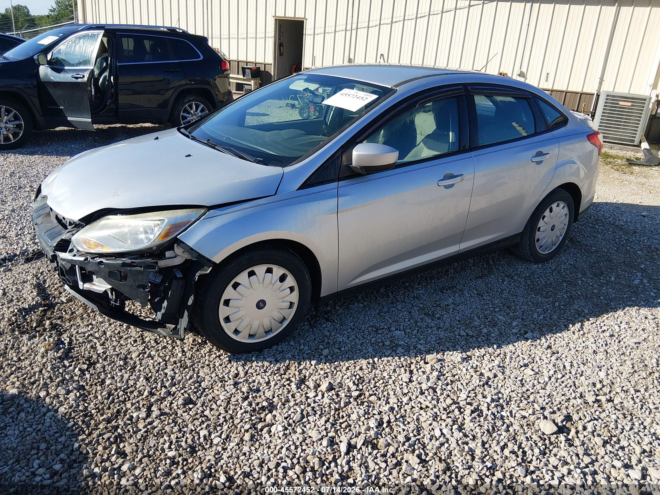 2012 Ford Focus Se Silver vin: 1FAHP3F2XCL413674