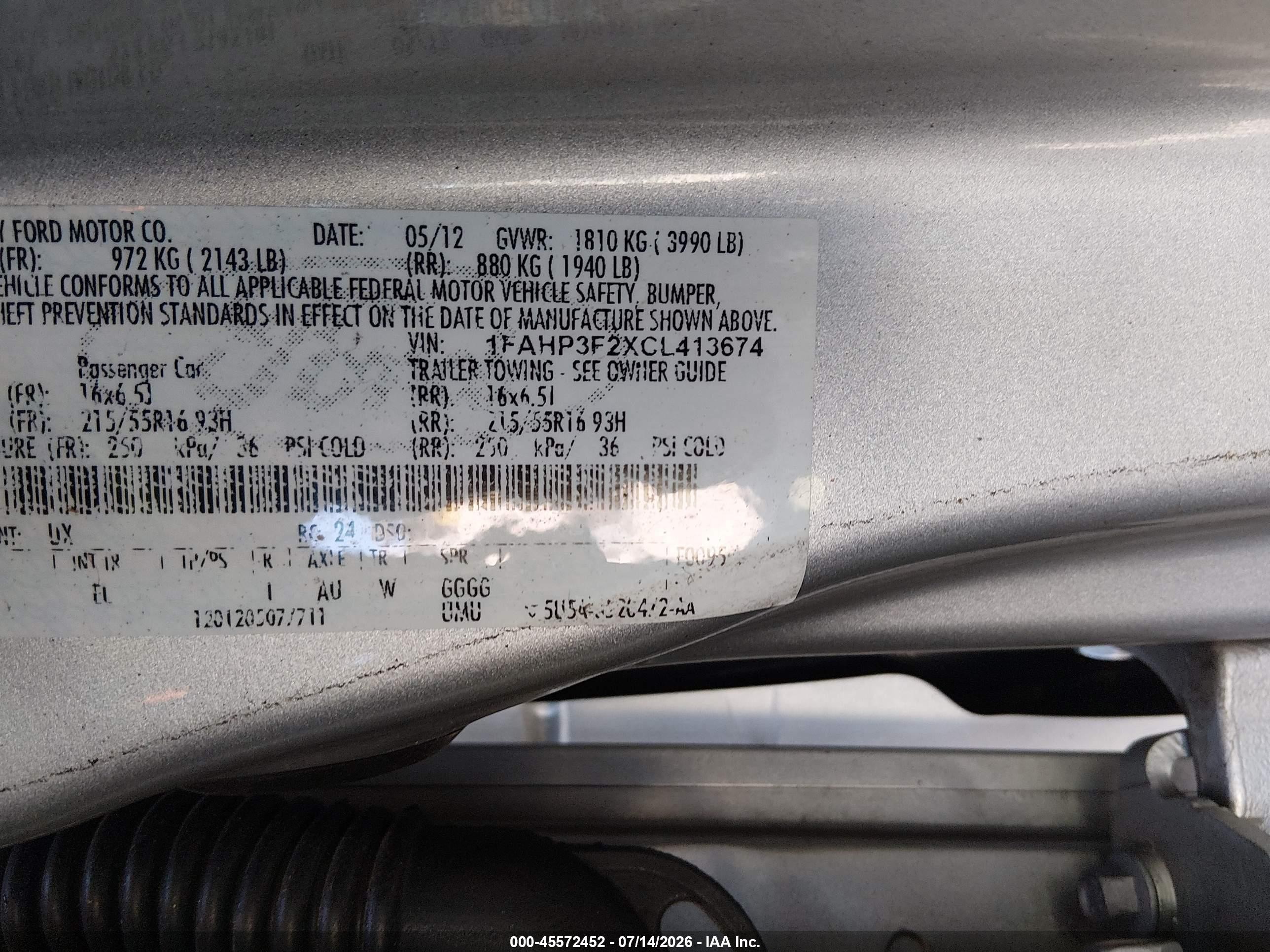 2012 Ford Focus Se Silver vin: 1FAHP3F2XCL413674