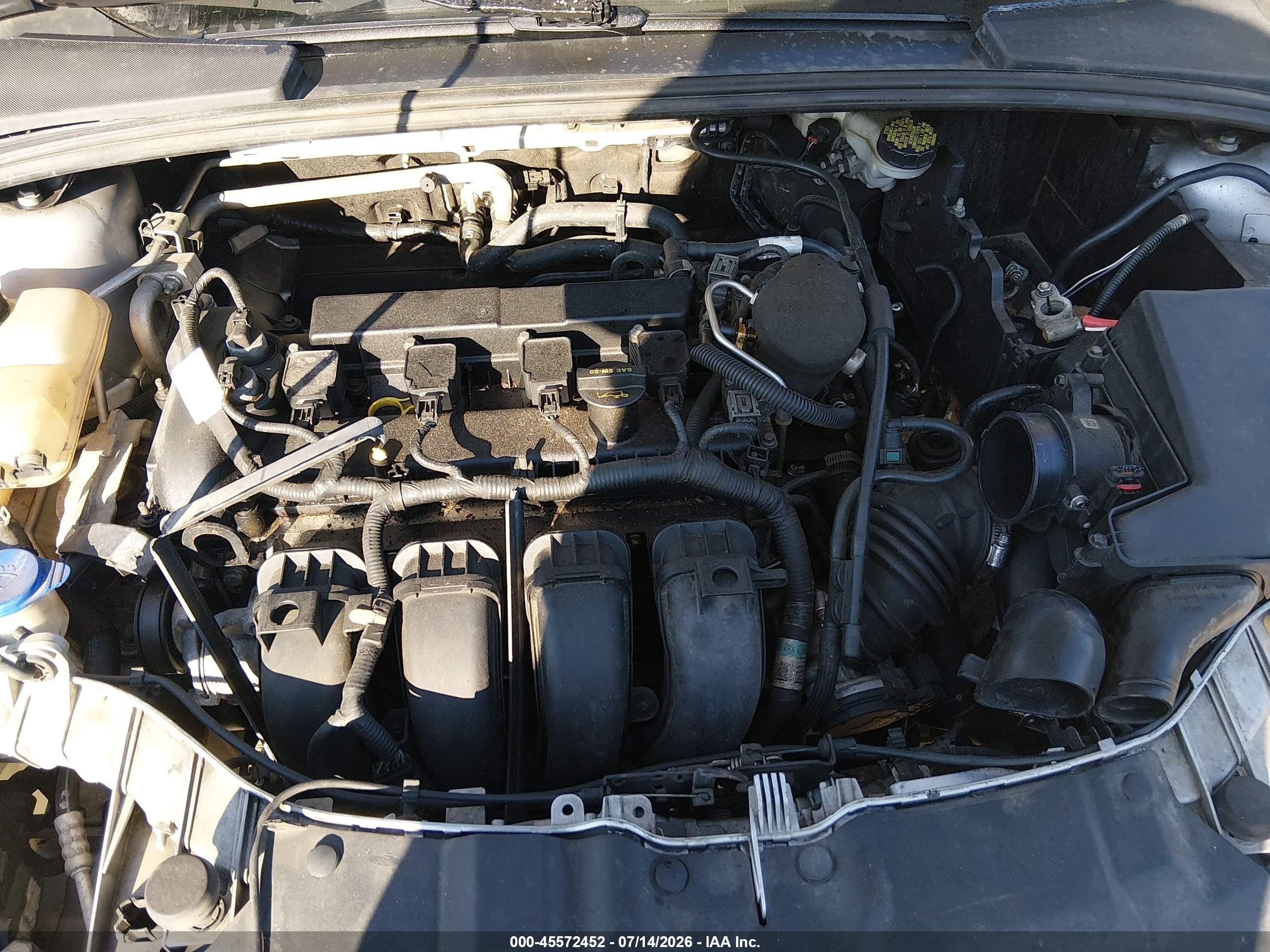 2012 Ford Focus Se Silver vin: 1FAHP3F2XCL413674