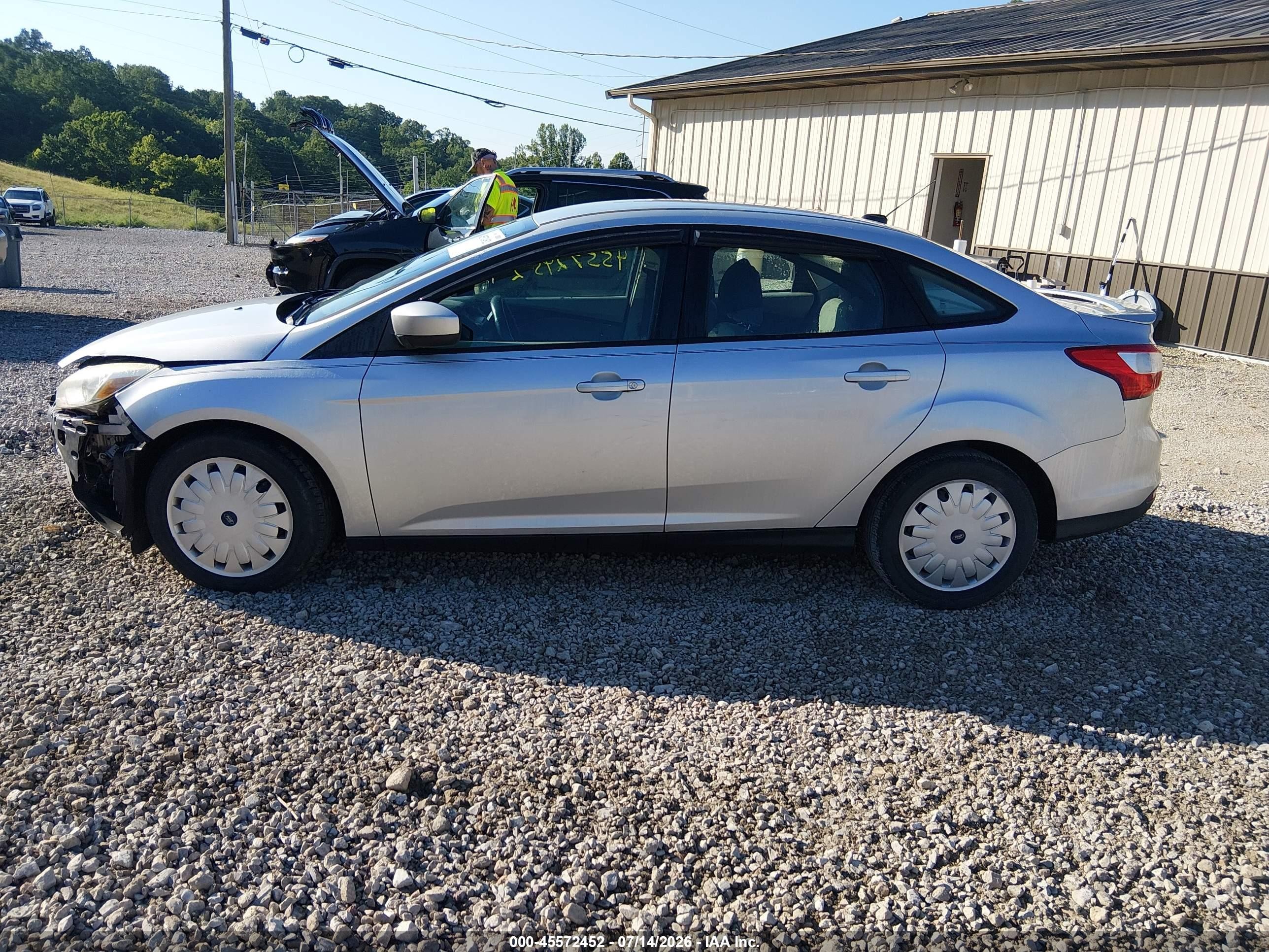 2012 Ford Focus Se Silver vin: 1FAHP3F2XCL413674