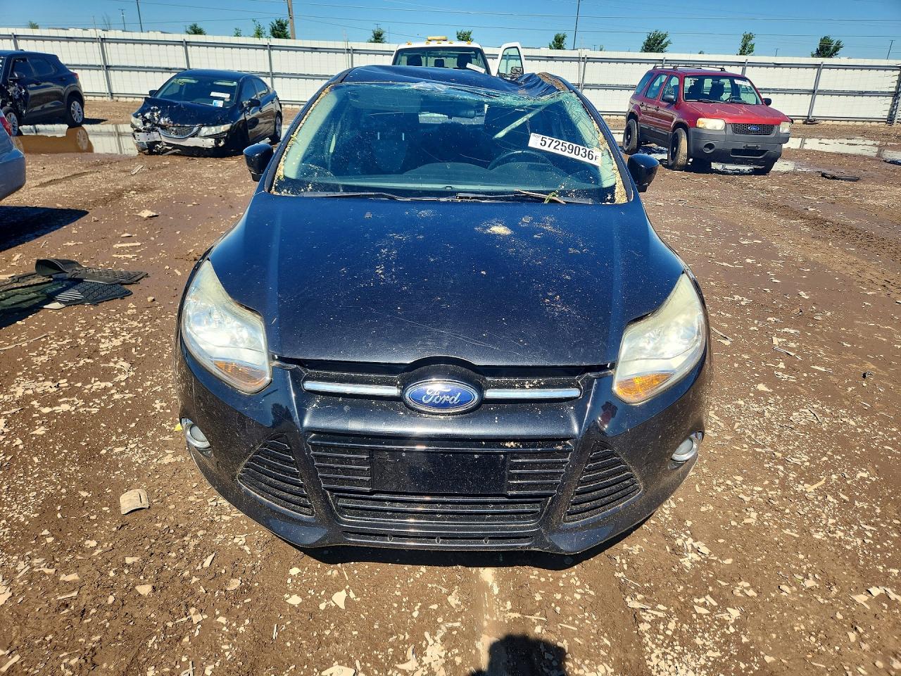 2012 Ford Focus Se Black vin: 1FAHP3F2XCL421466